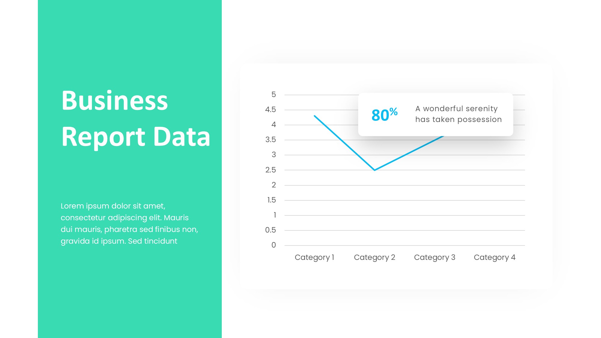 折线图表图示PPT模板