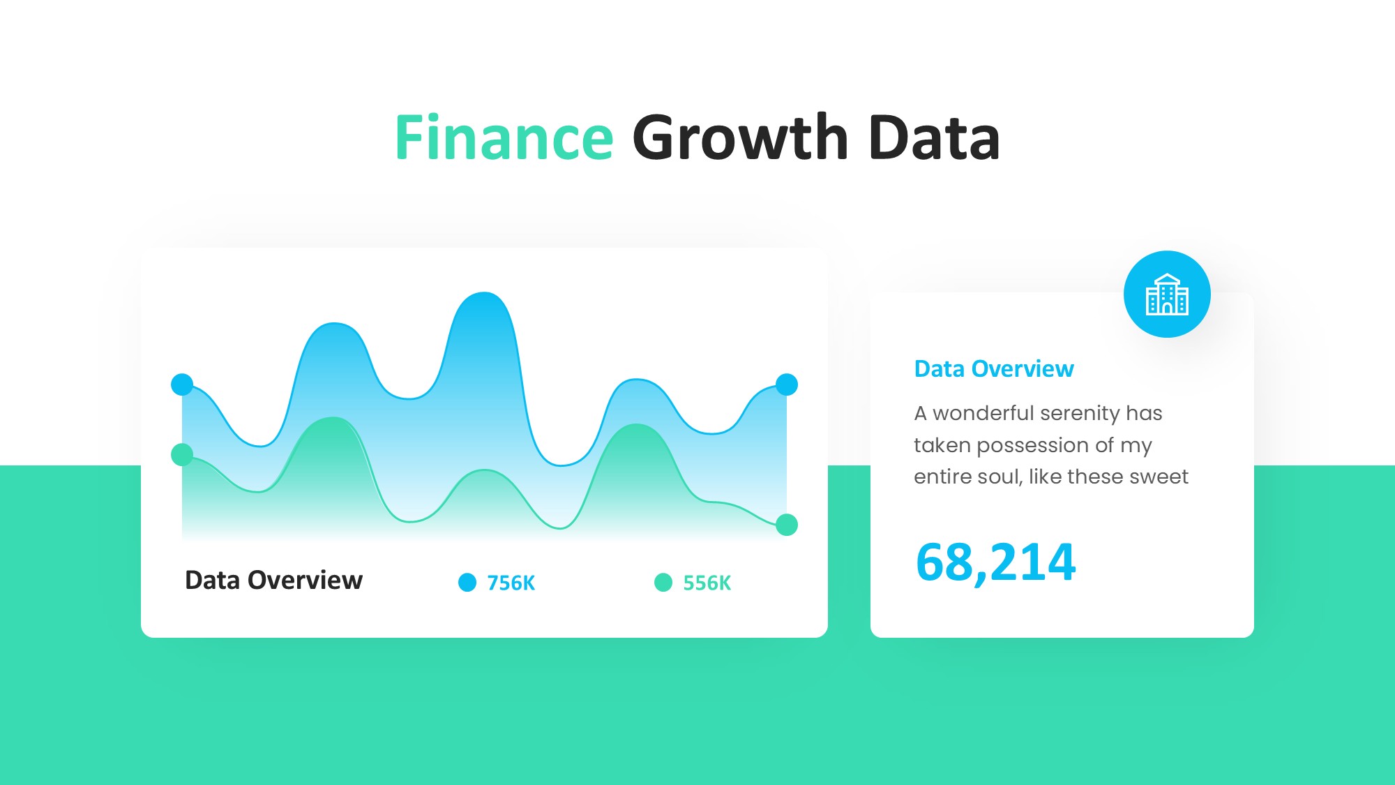 折线图表图示PPT模板