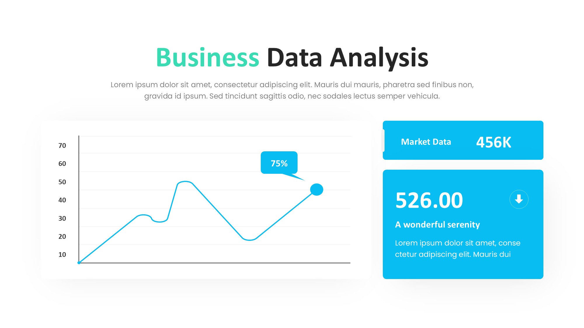 折线图表图示PPT模板