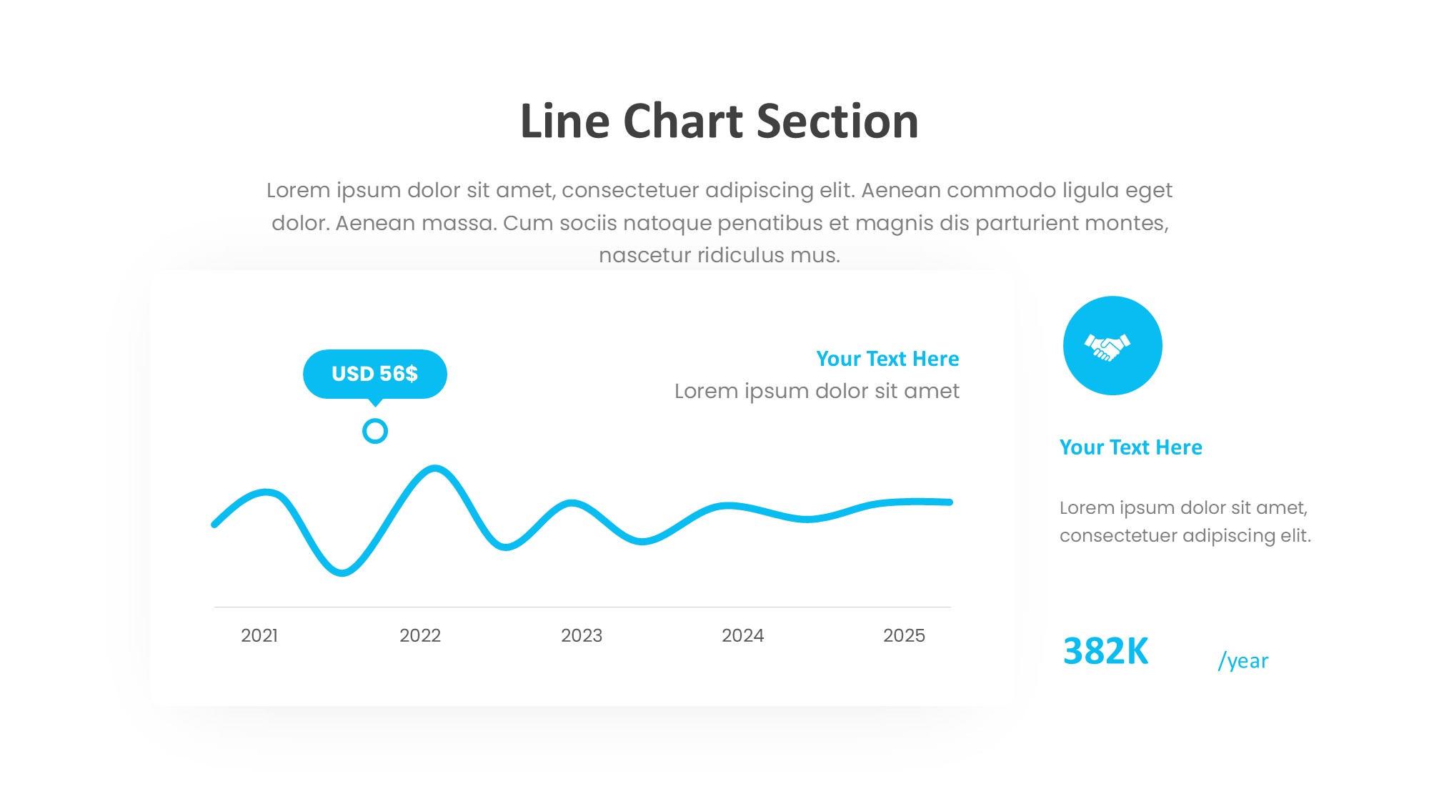 折线图表图示PPT模板