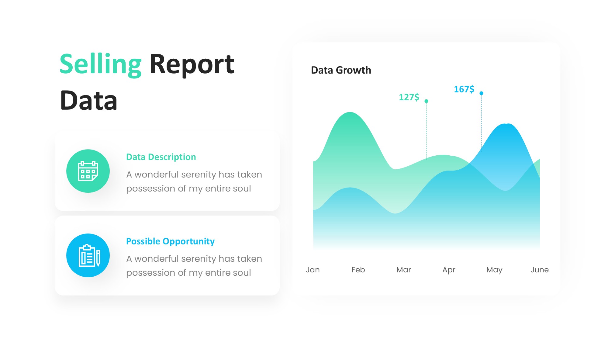 折线图表图示PPT模板