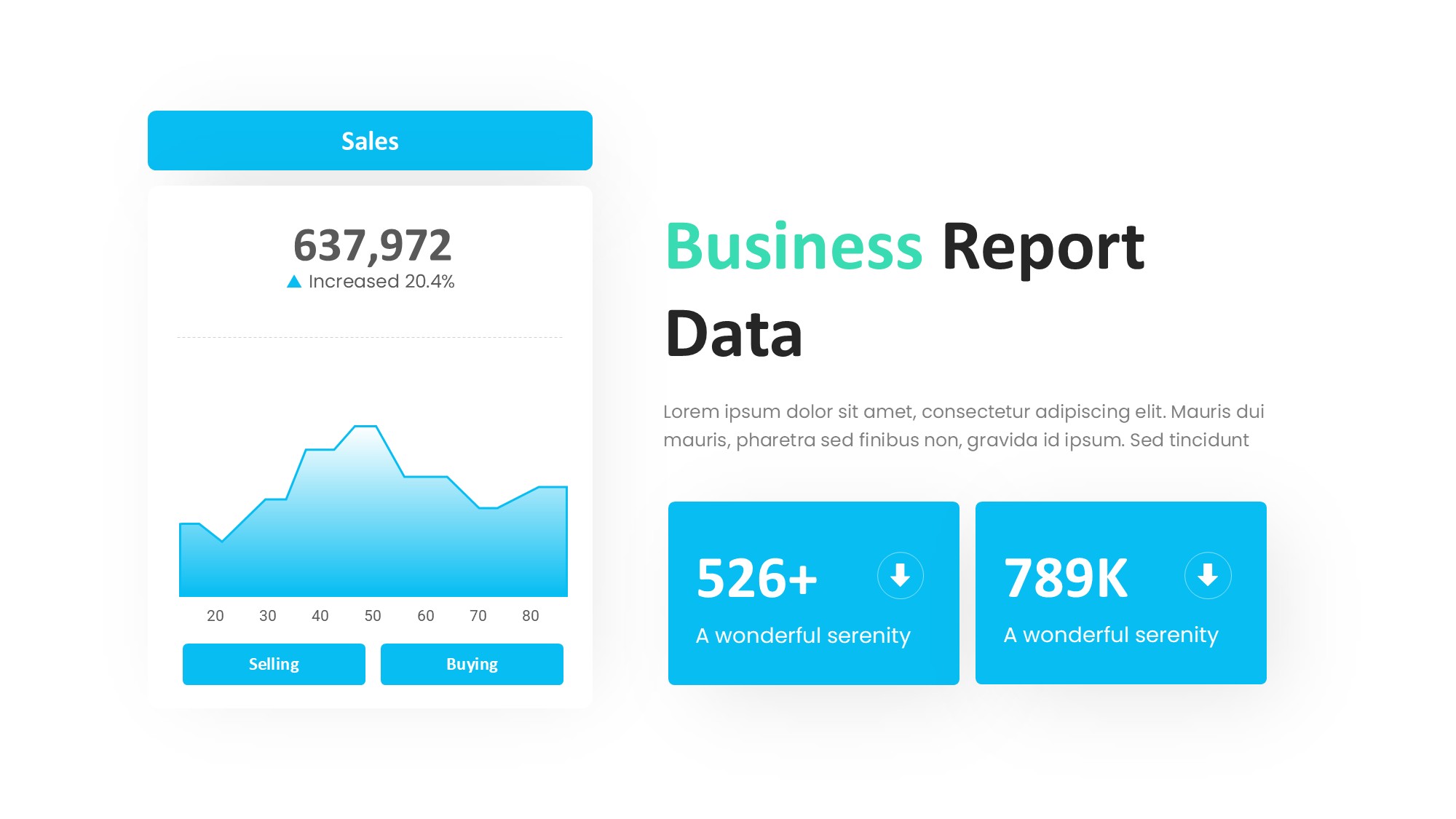 折线图表图示PPT模板