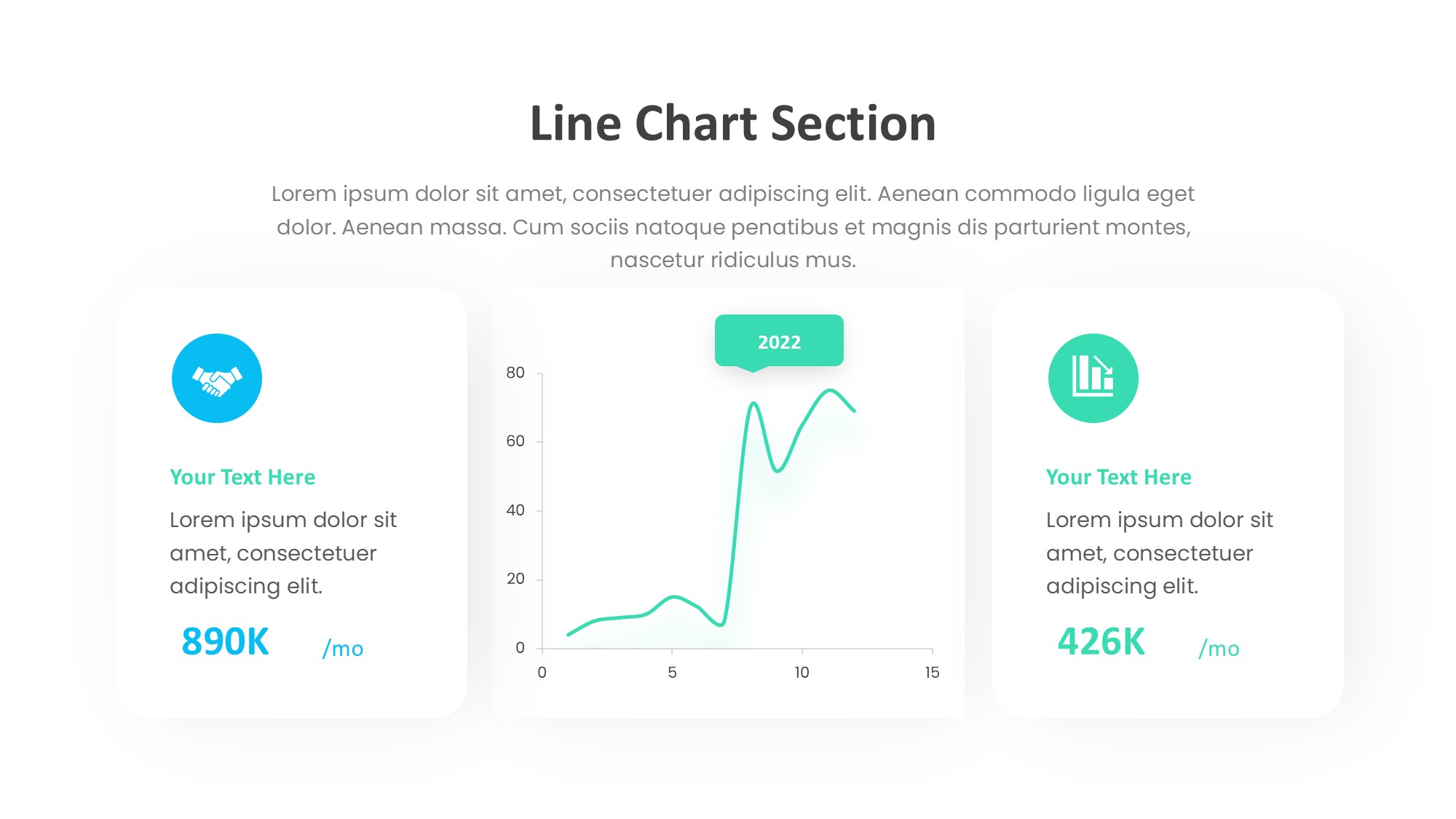 折线图表图示PPT模板