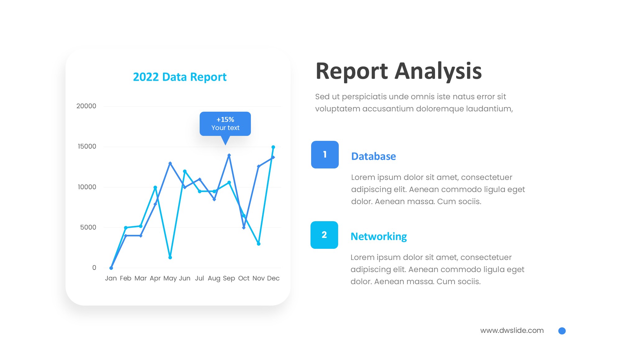 折线图表图示PPT模板
