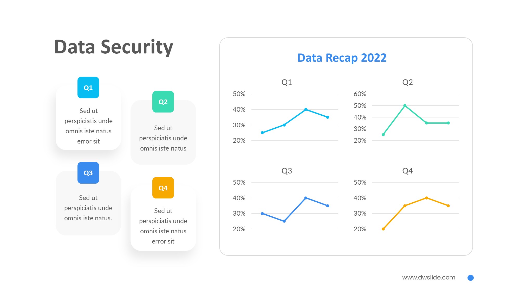 折线图表图示PPT模板