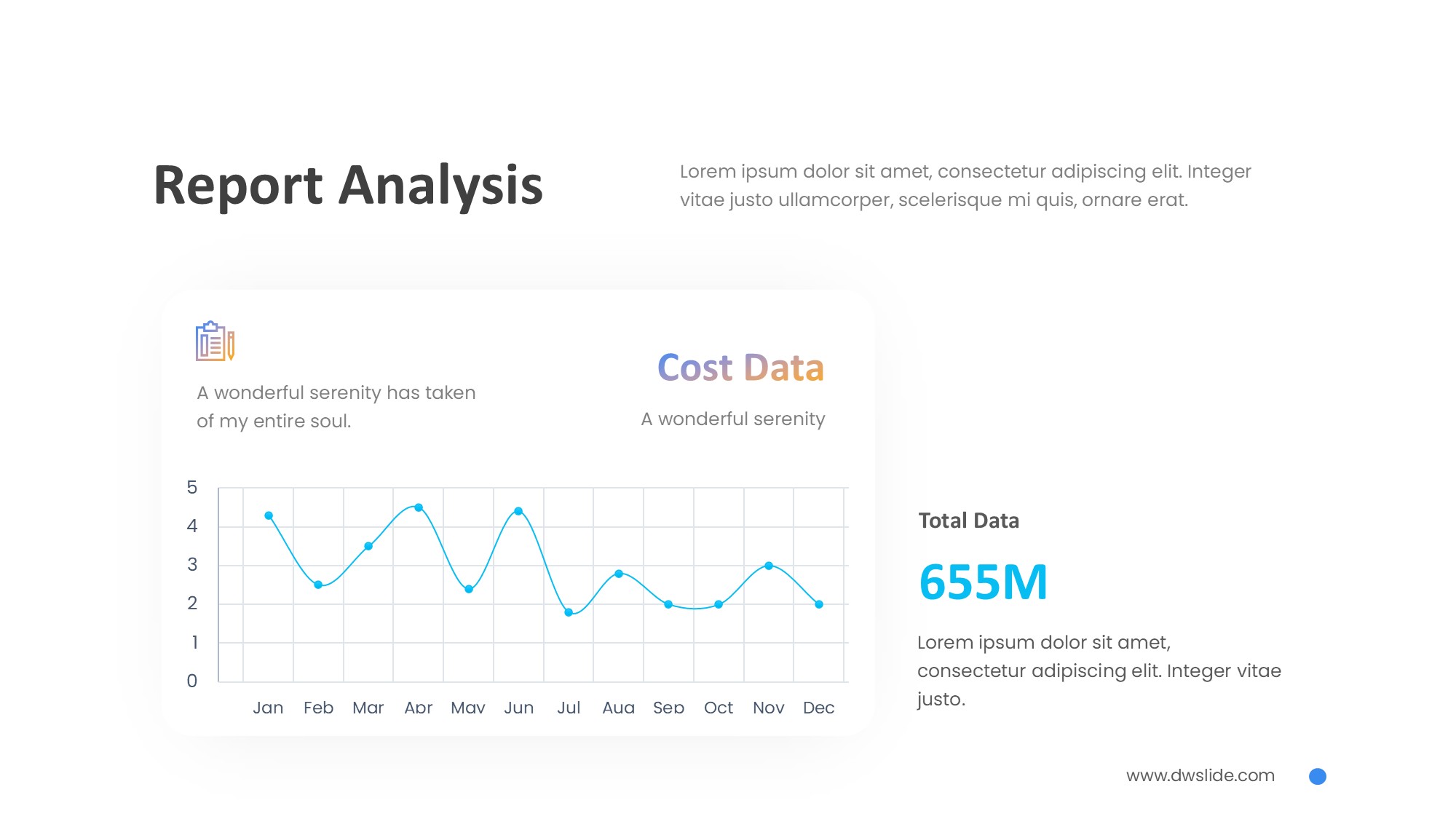 折线图表图示PPT模板