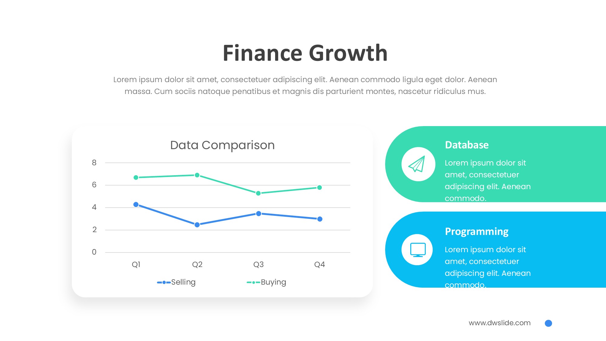 折线图表图示PPT模板