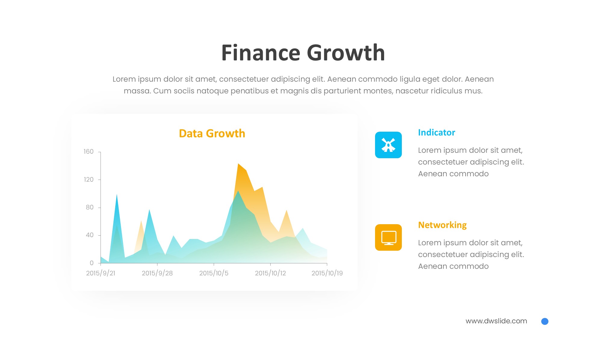 折线图表图示PPT模板