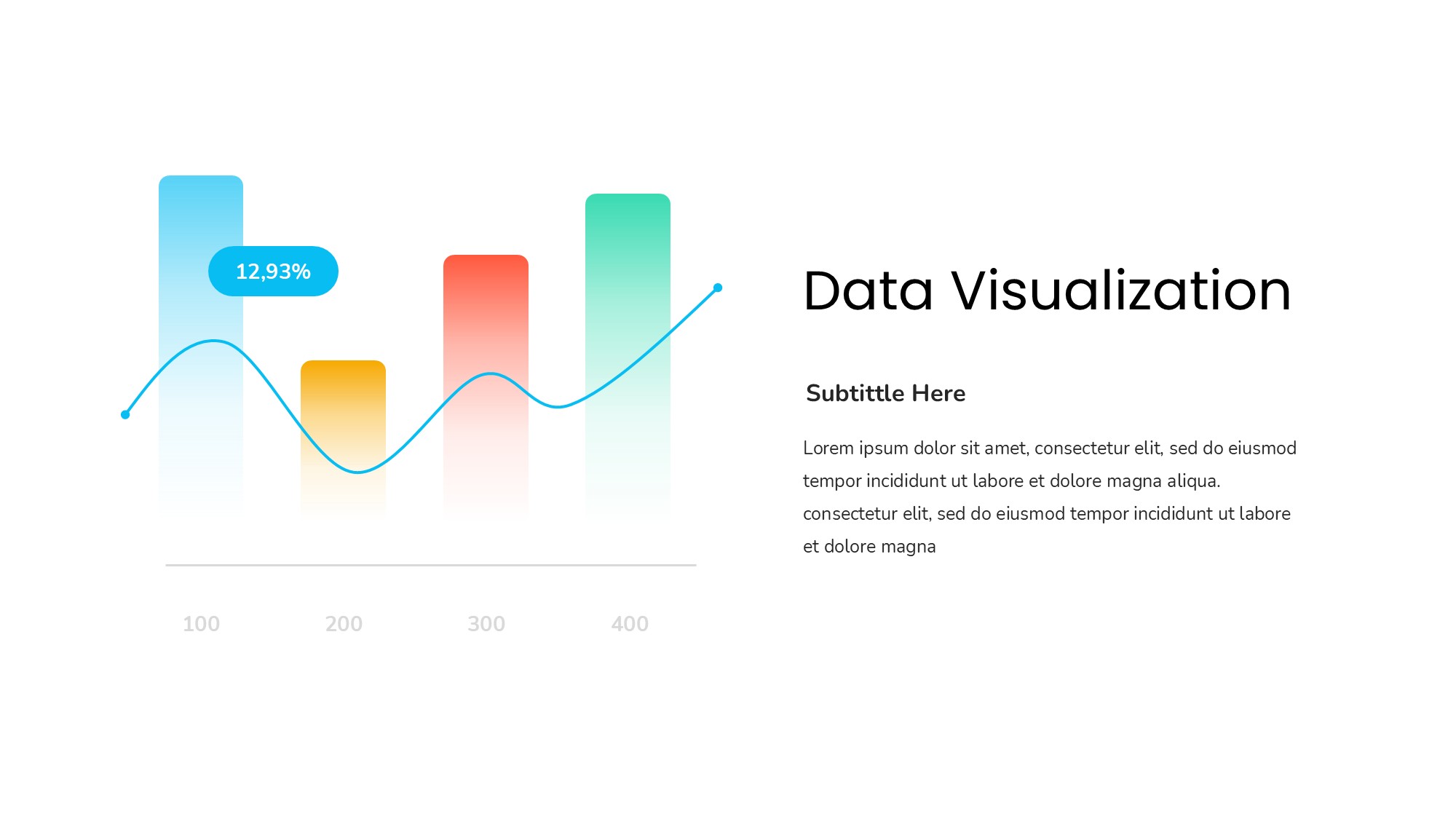 折线图表图示PPT模板