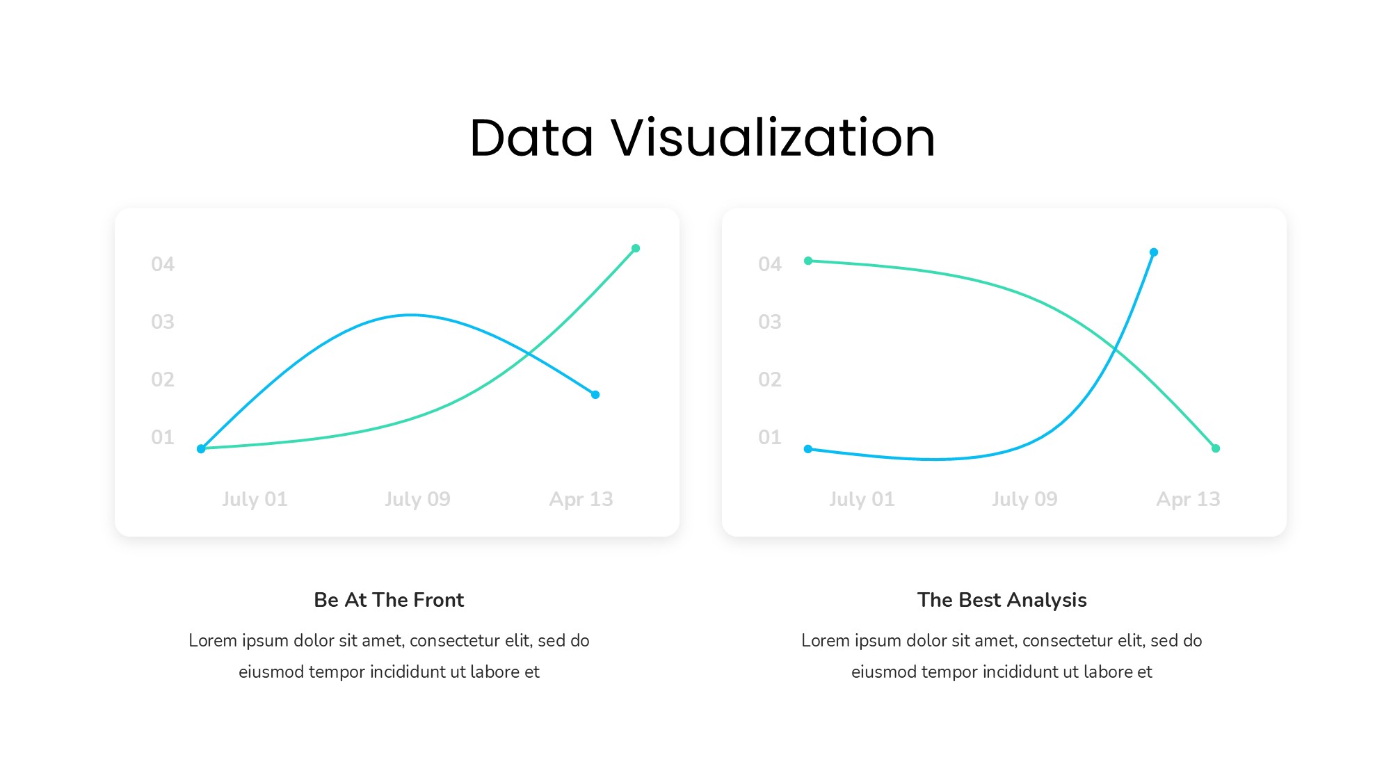 折线图表图示PPT模板