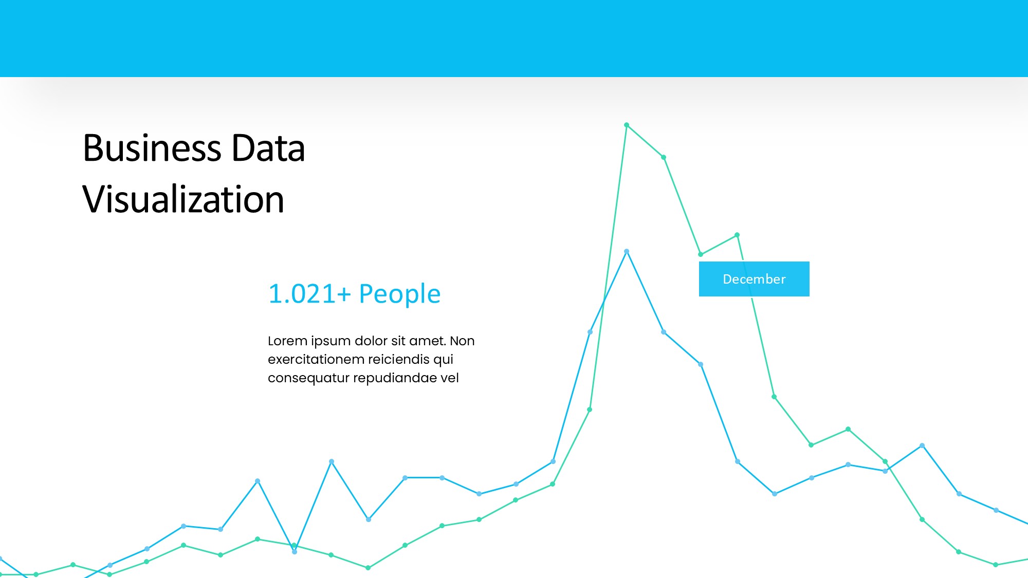 折线图表图示PPT模板