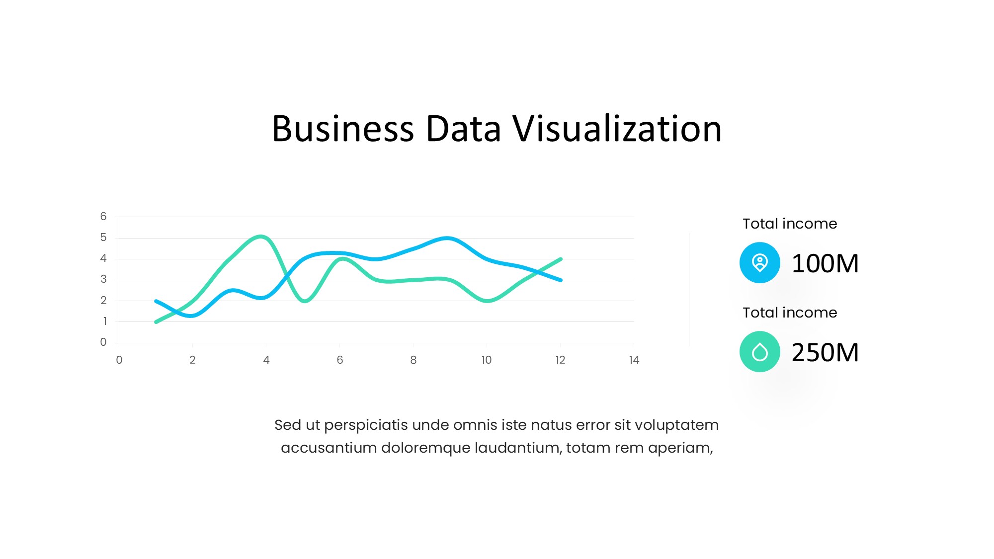 折线图表图示PPT模板