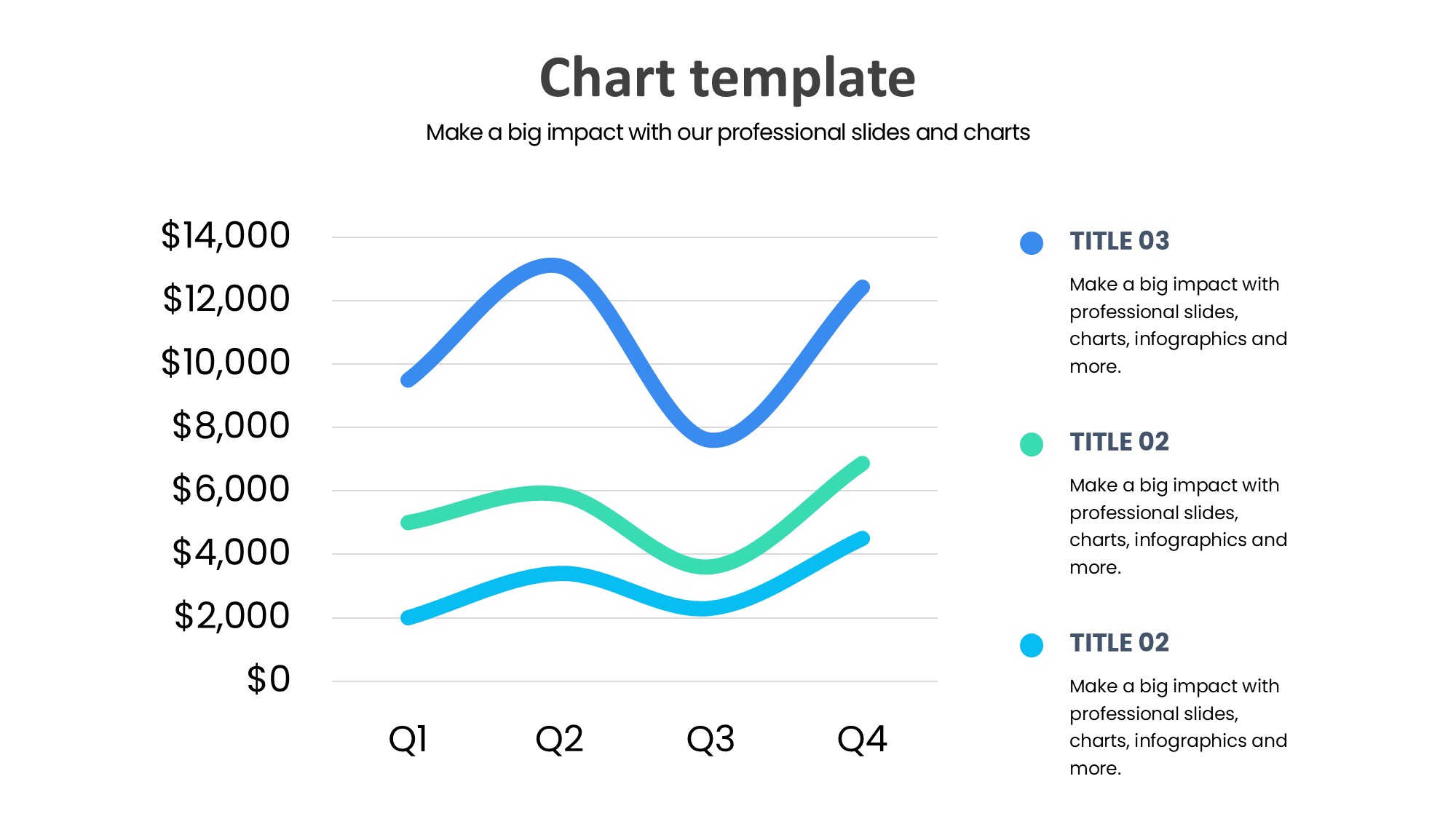 折线图表图示PPT模板