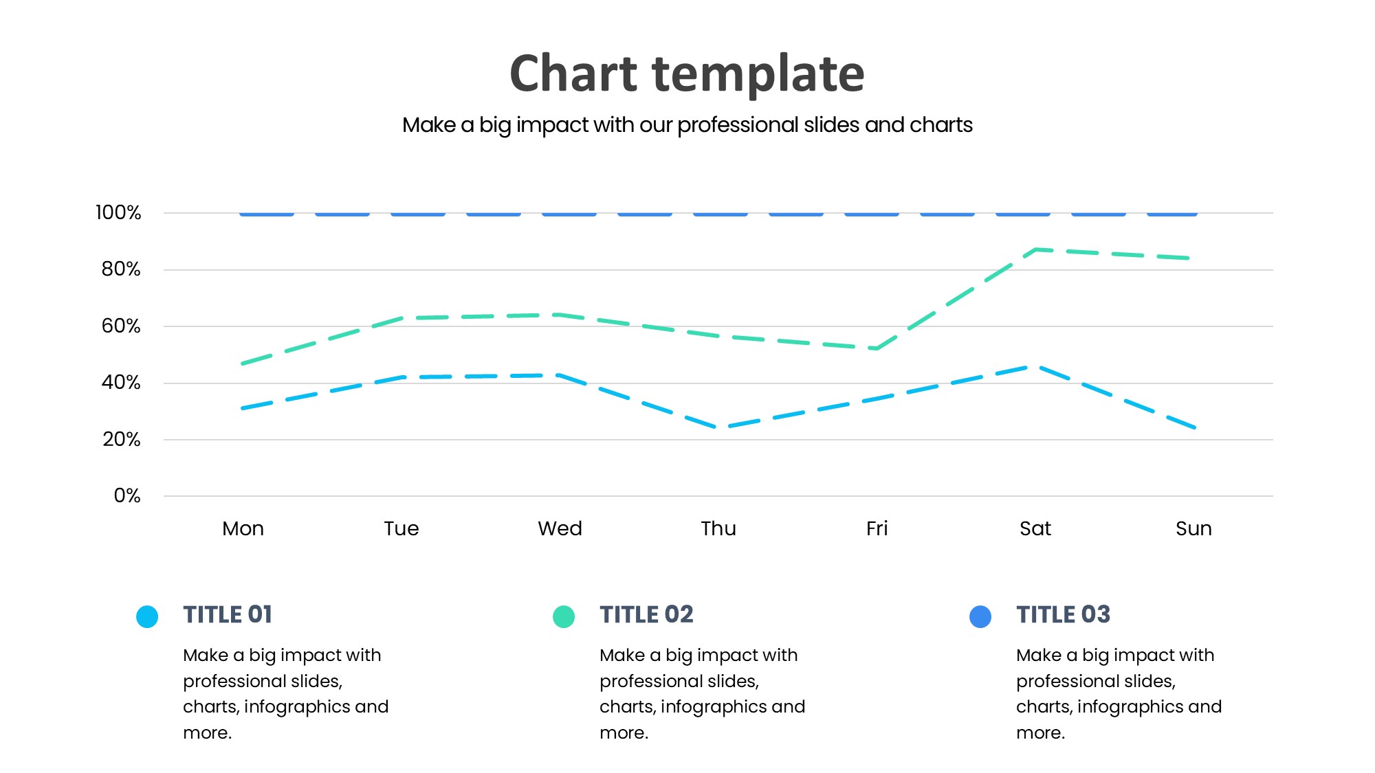 折线图表图示PPT模板