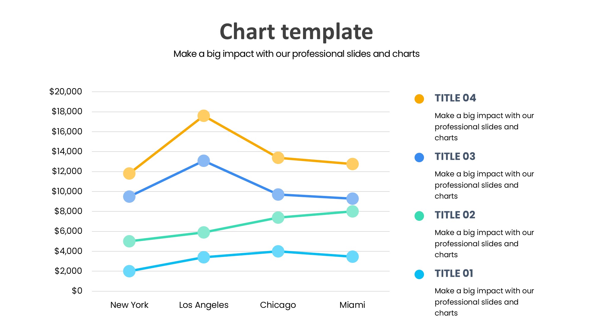 折线图表图示PPT模板