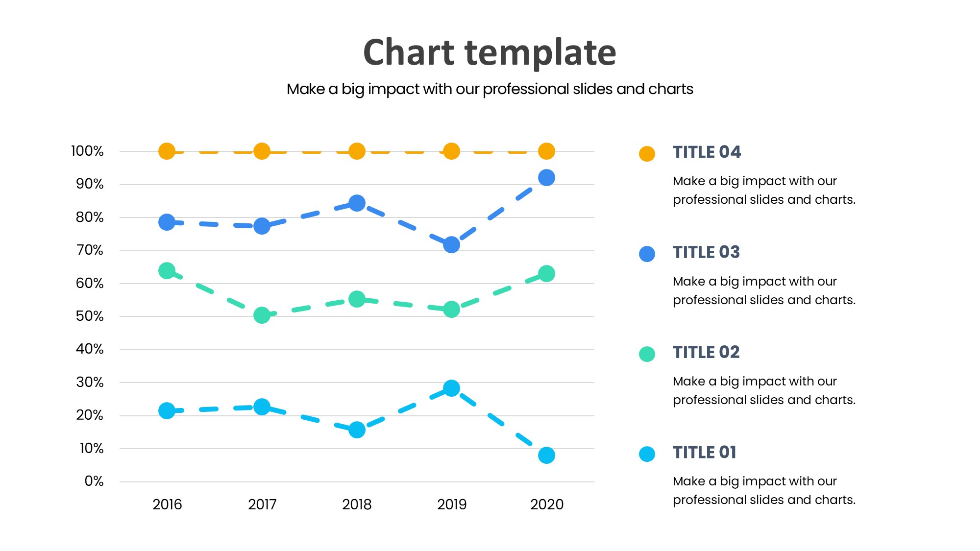 折线图表图示PPT模板
