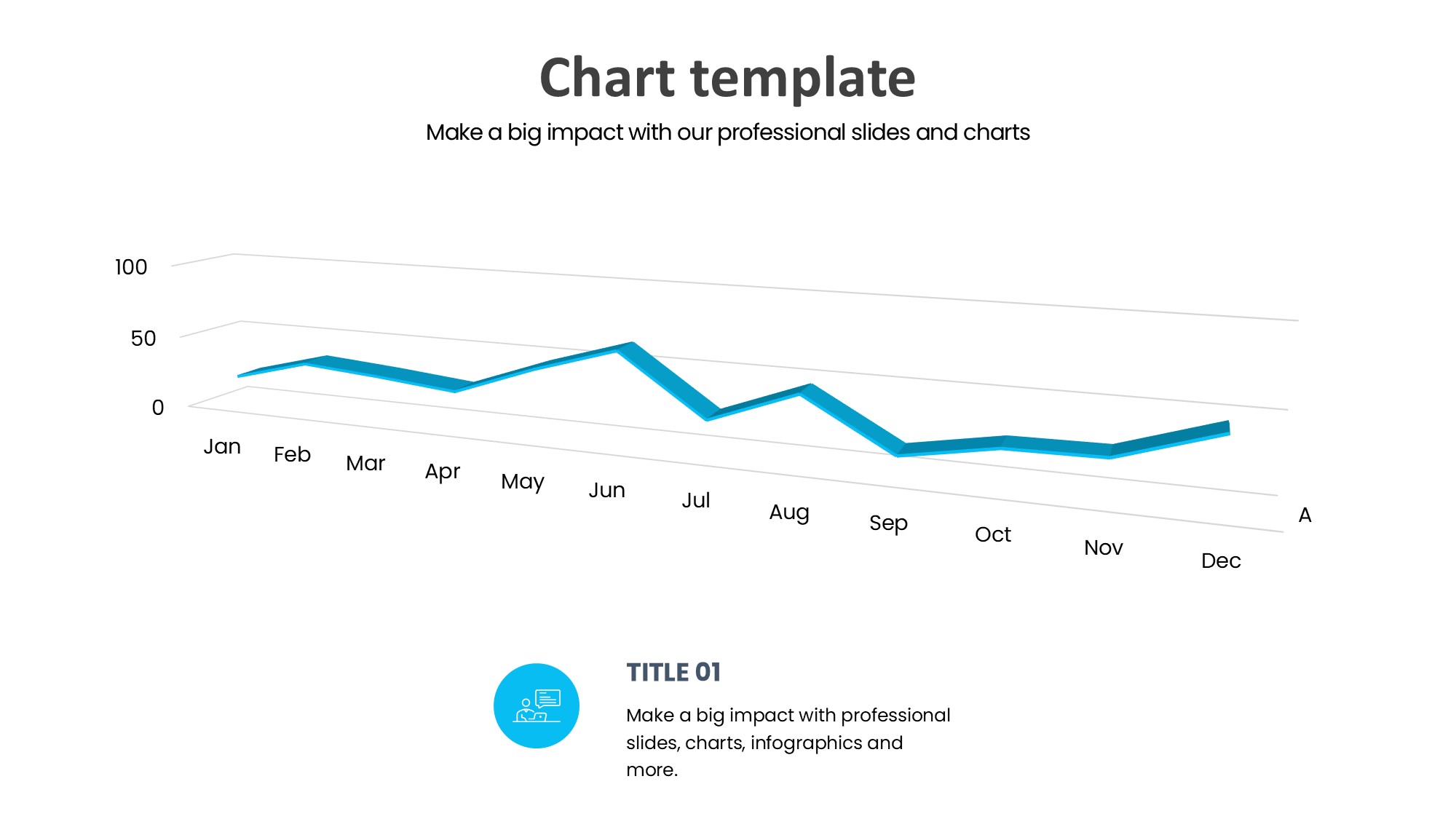 折线图表图示PPT模板