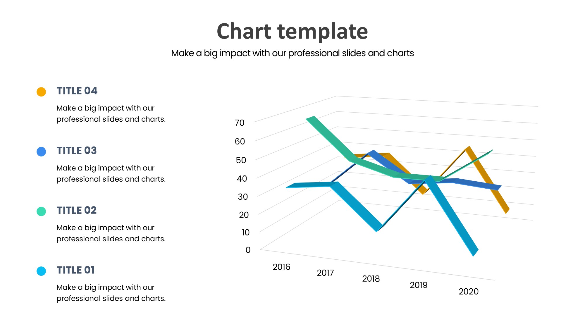 折线图表图示PPT模板