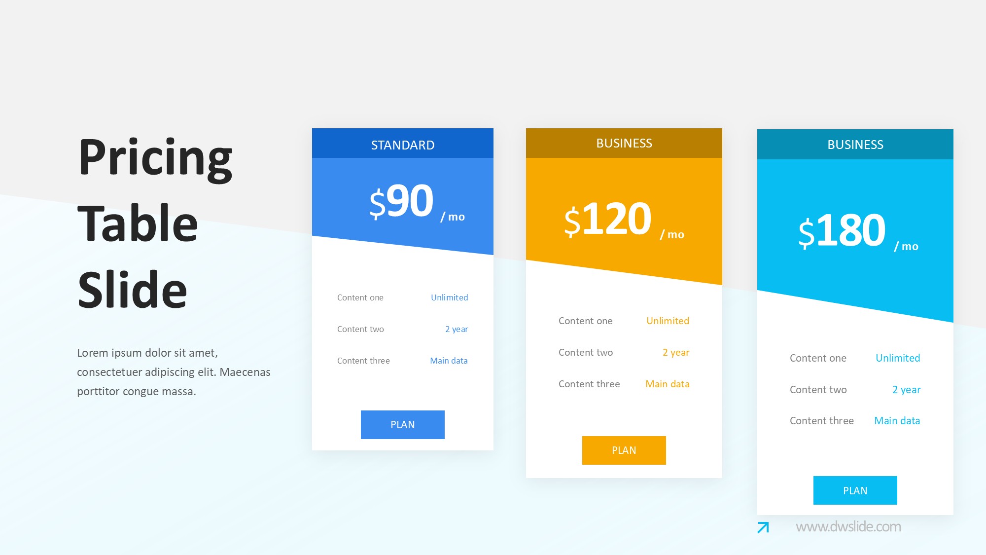 价格信息图示PPT模板
