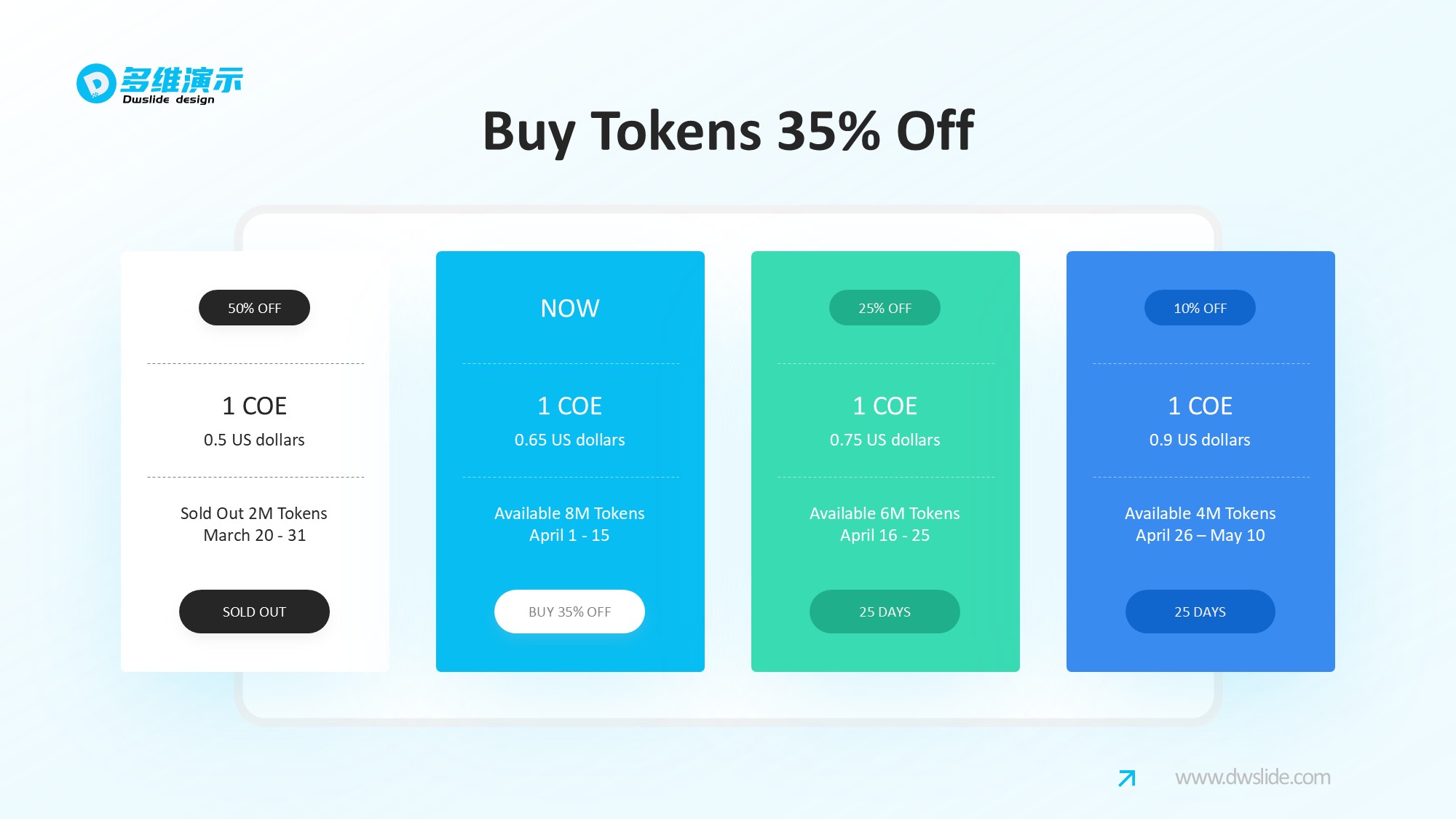 价格信息图示PPT模板