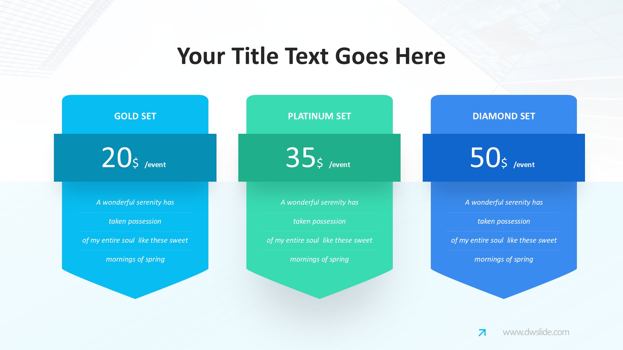 价格信息图示PPT模板