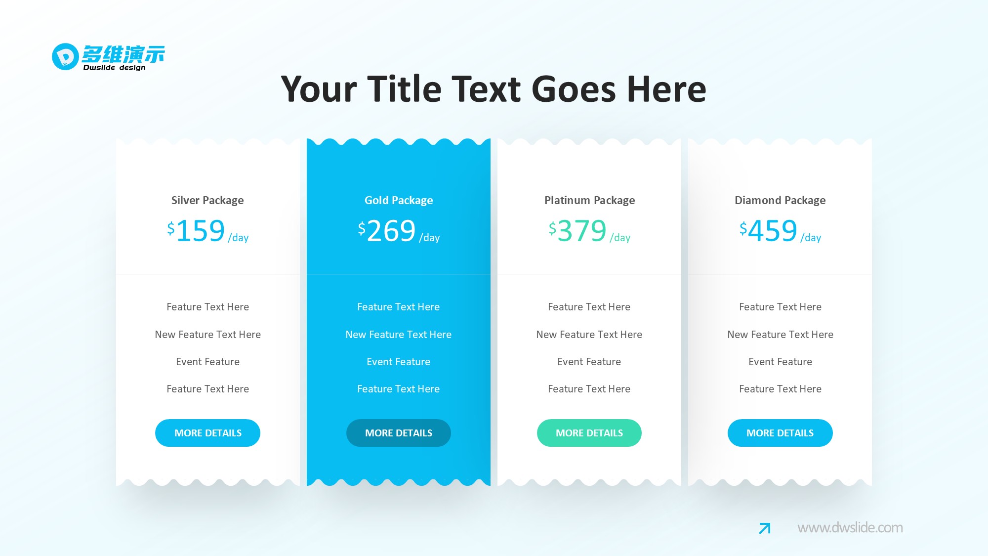 价格信息图示PPT模板