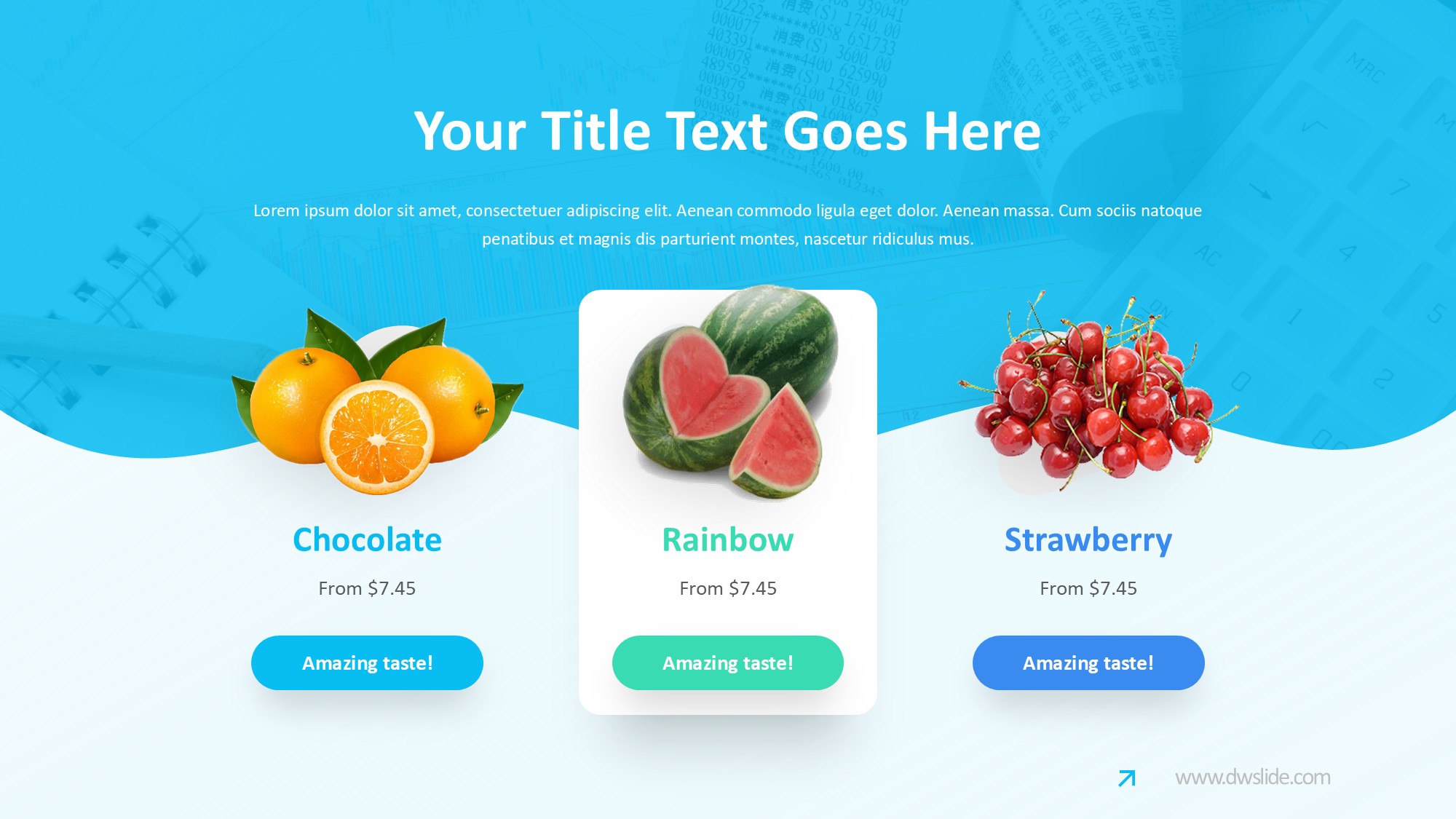 价格信息图示PPT模板