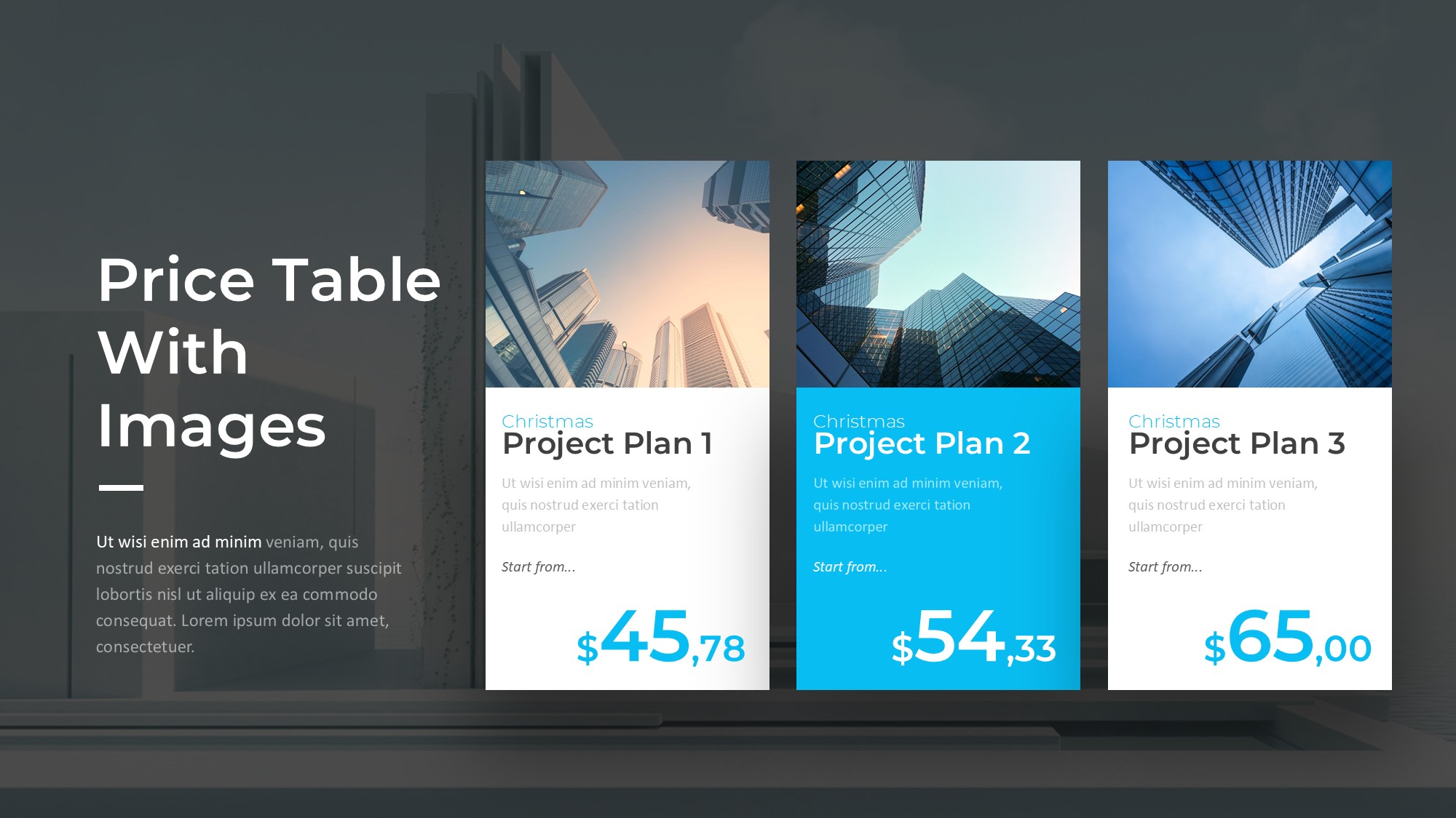 价格信息图示PPT模板