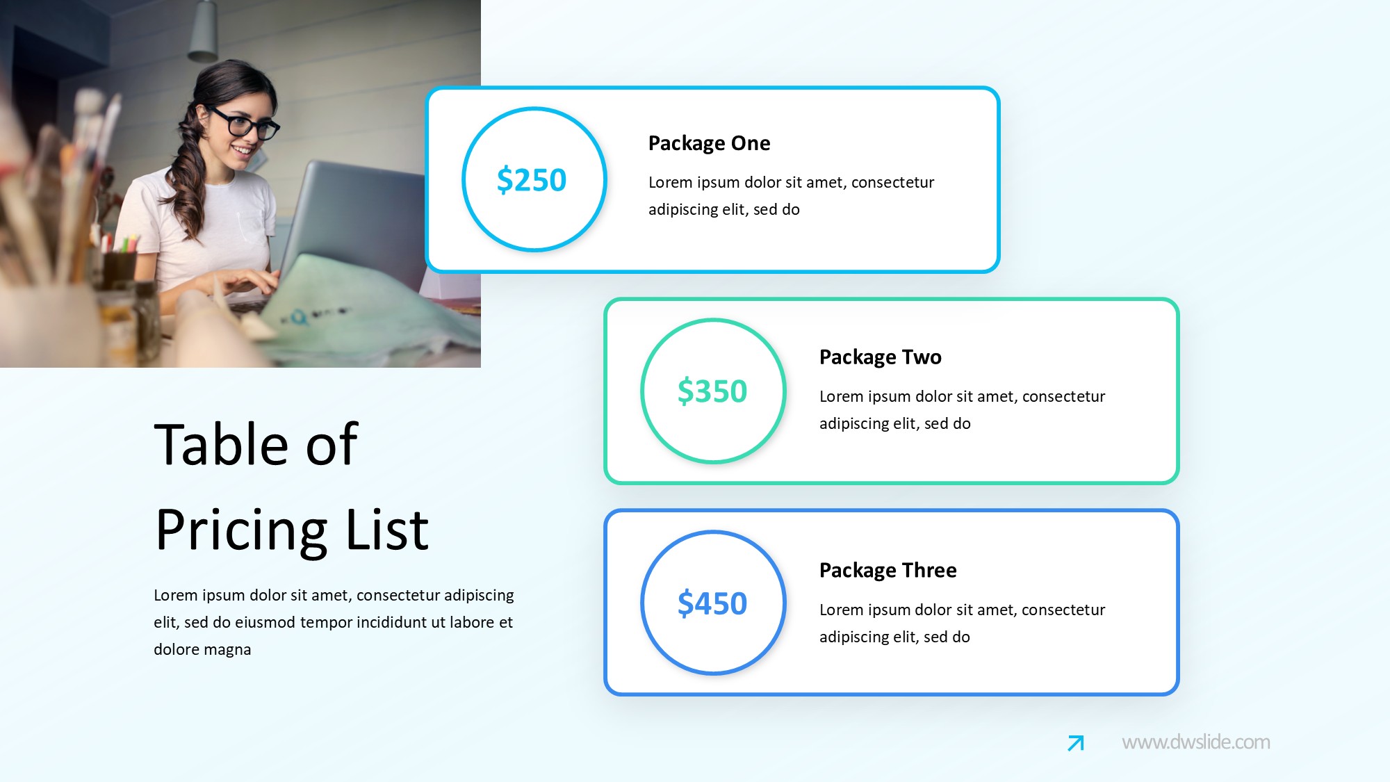 价格信息图示PPT模板