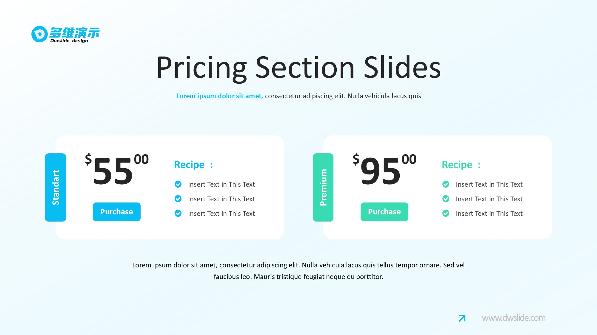 价格信息图示PPT模板