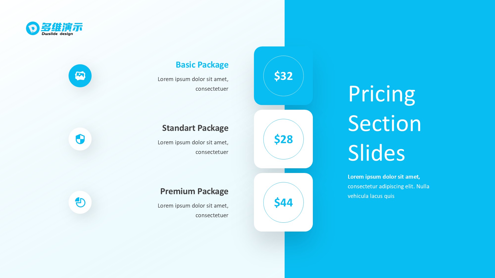 价格信息图示PPT模板