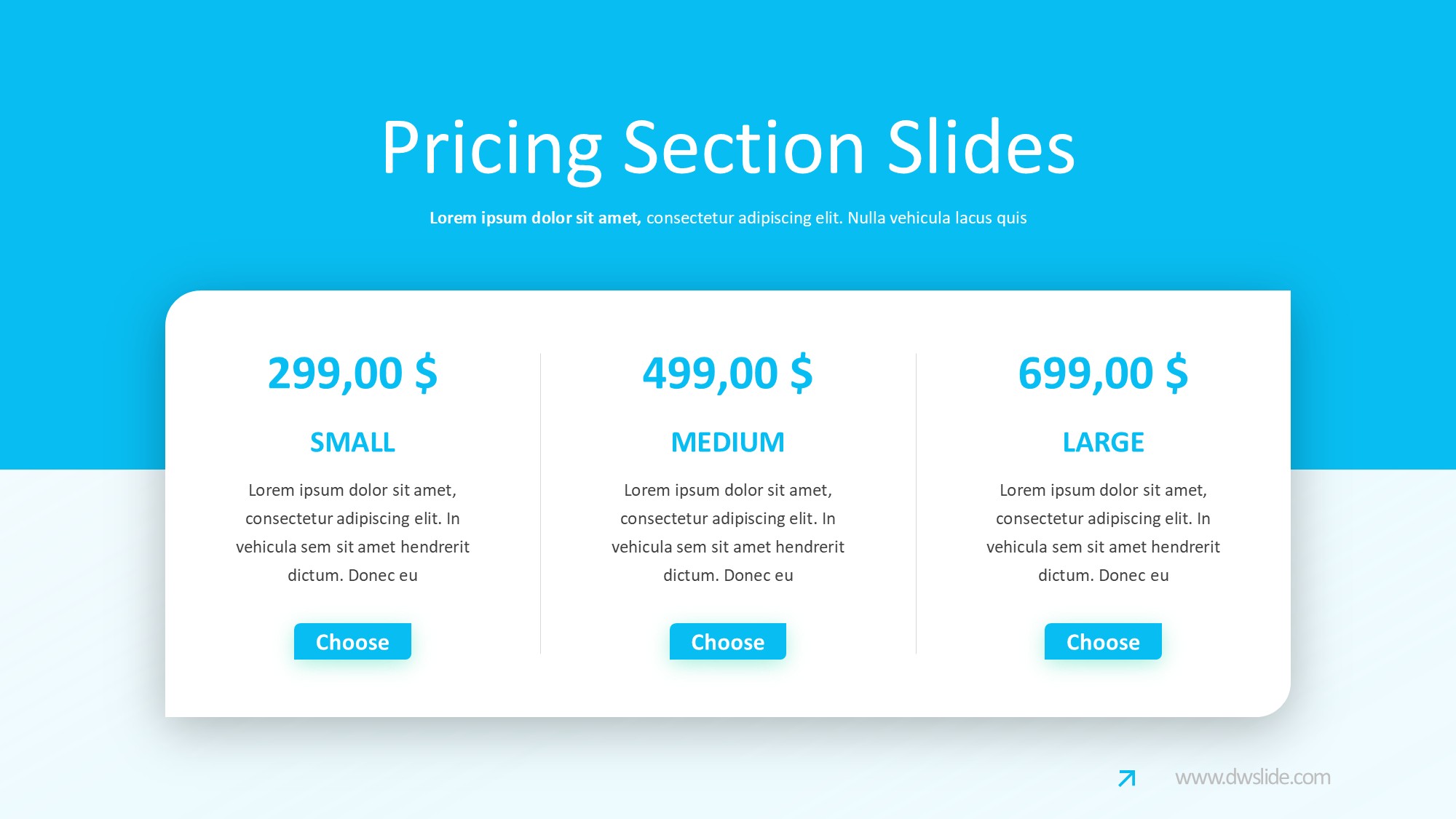 价格信息图示PPT模板