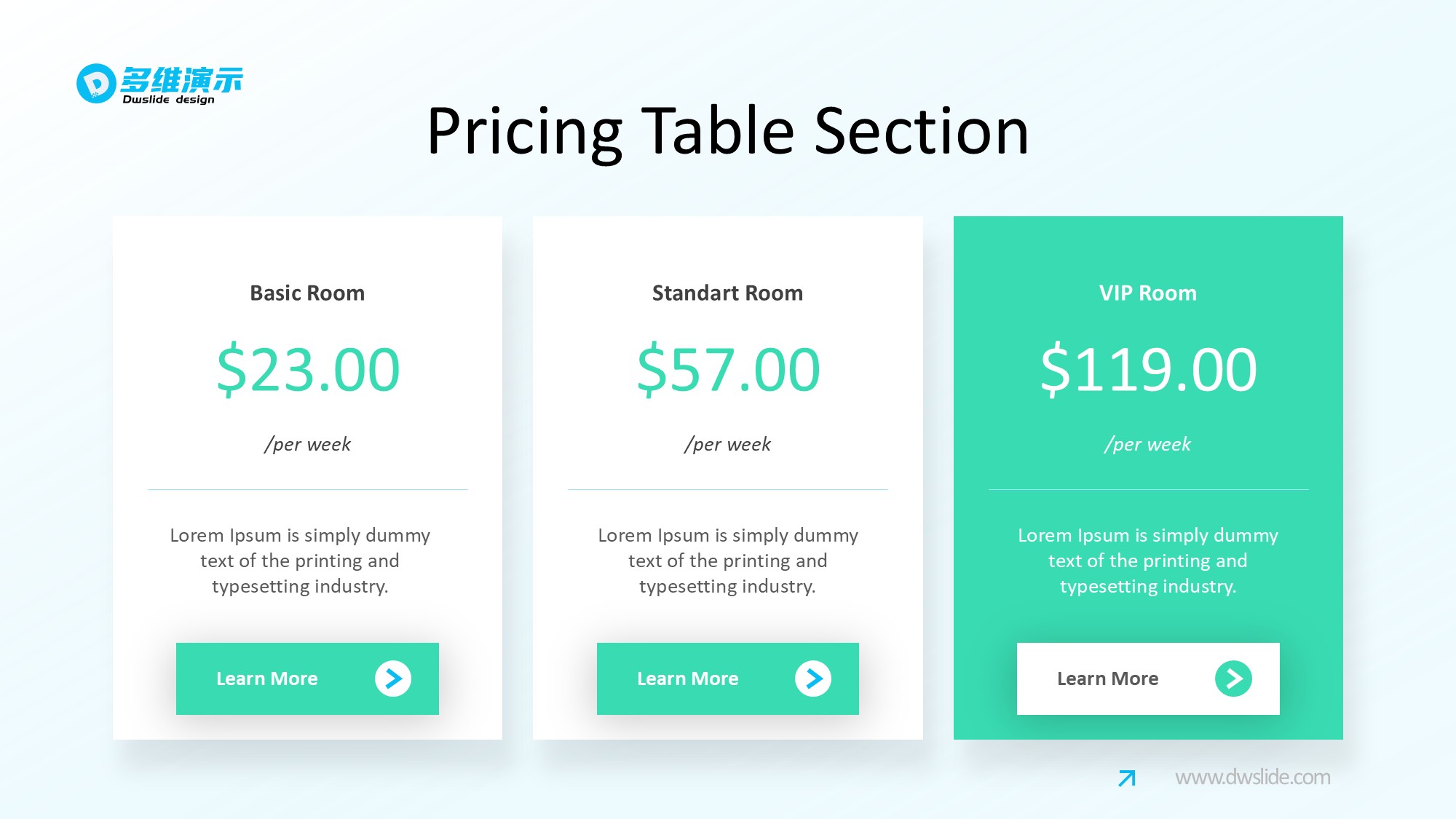 价格信息图示PPT模板