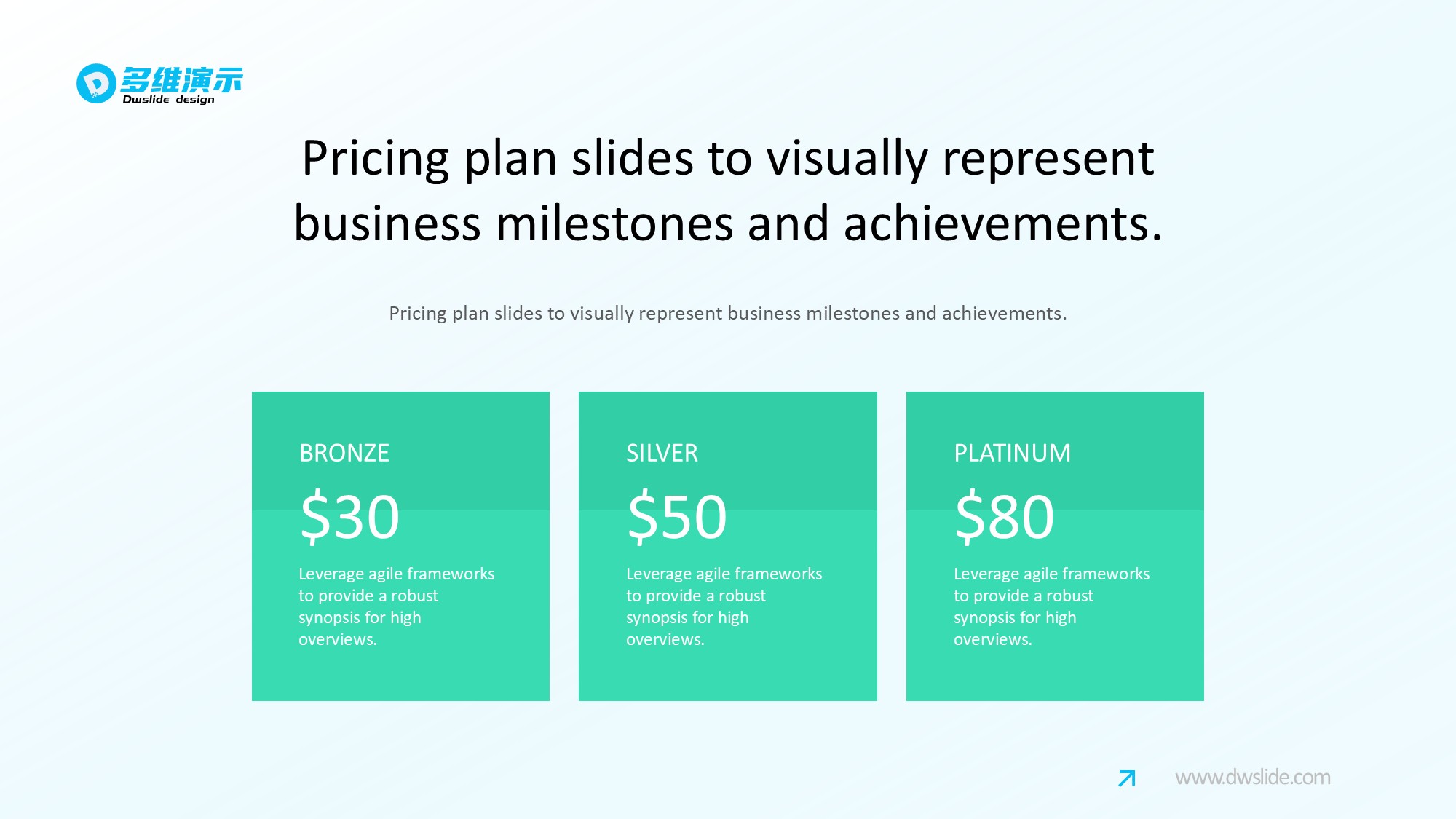 价格信息图示PPT模板
