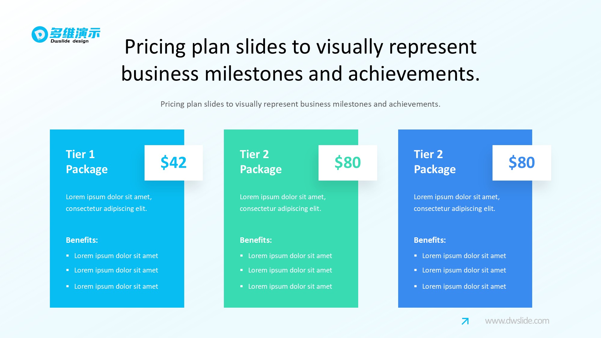价格信息图示PPT模板