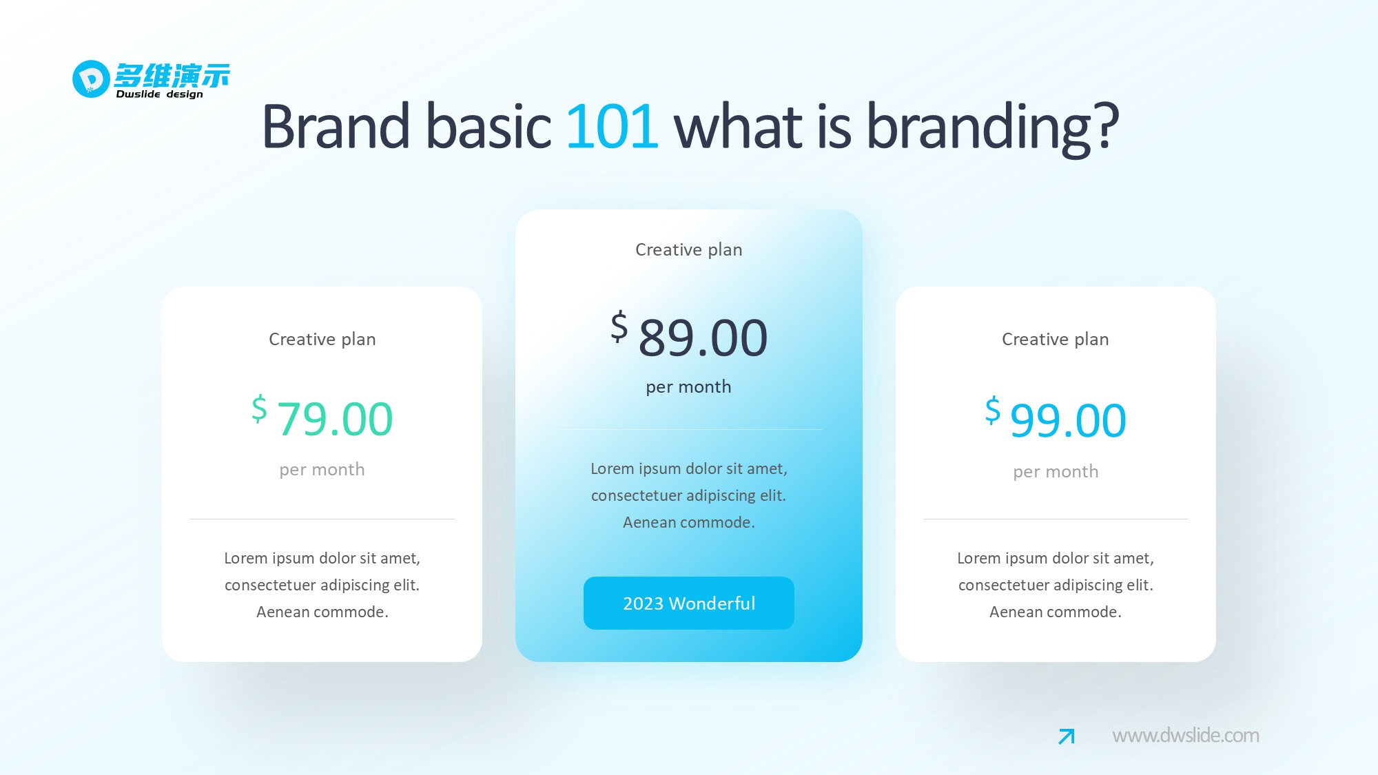 价格信息图示PPT模板