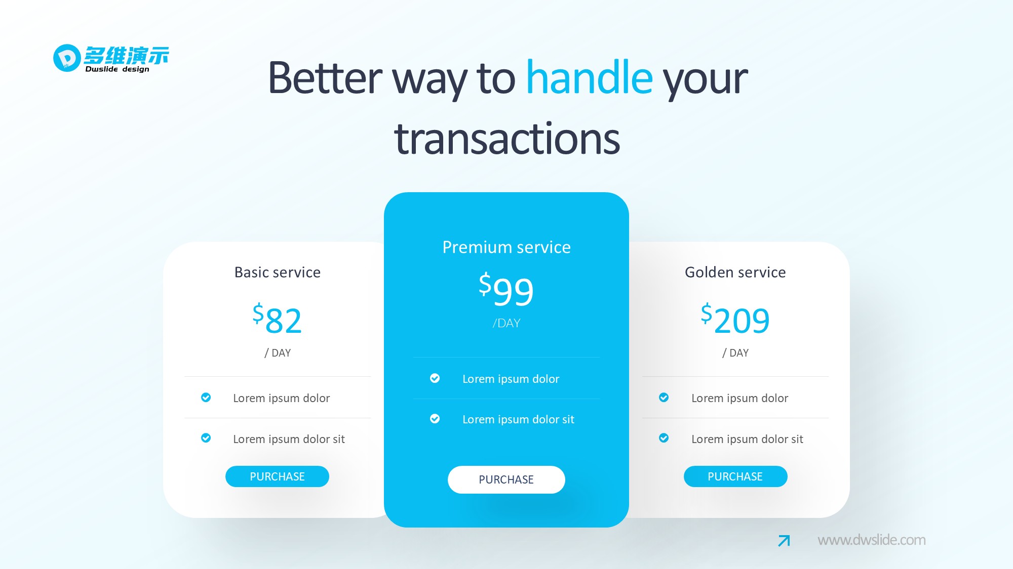 价格信息图示PPT模板