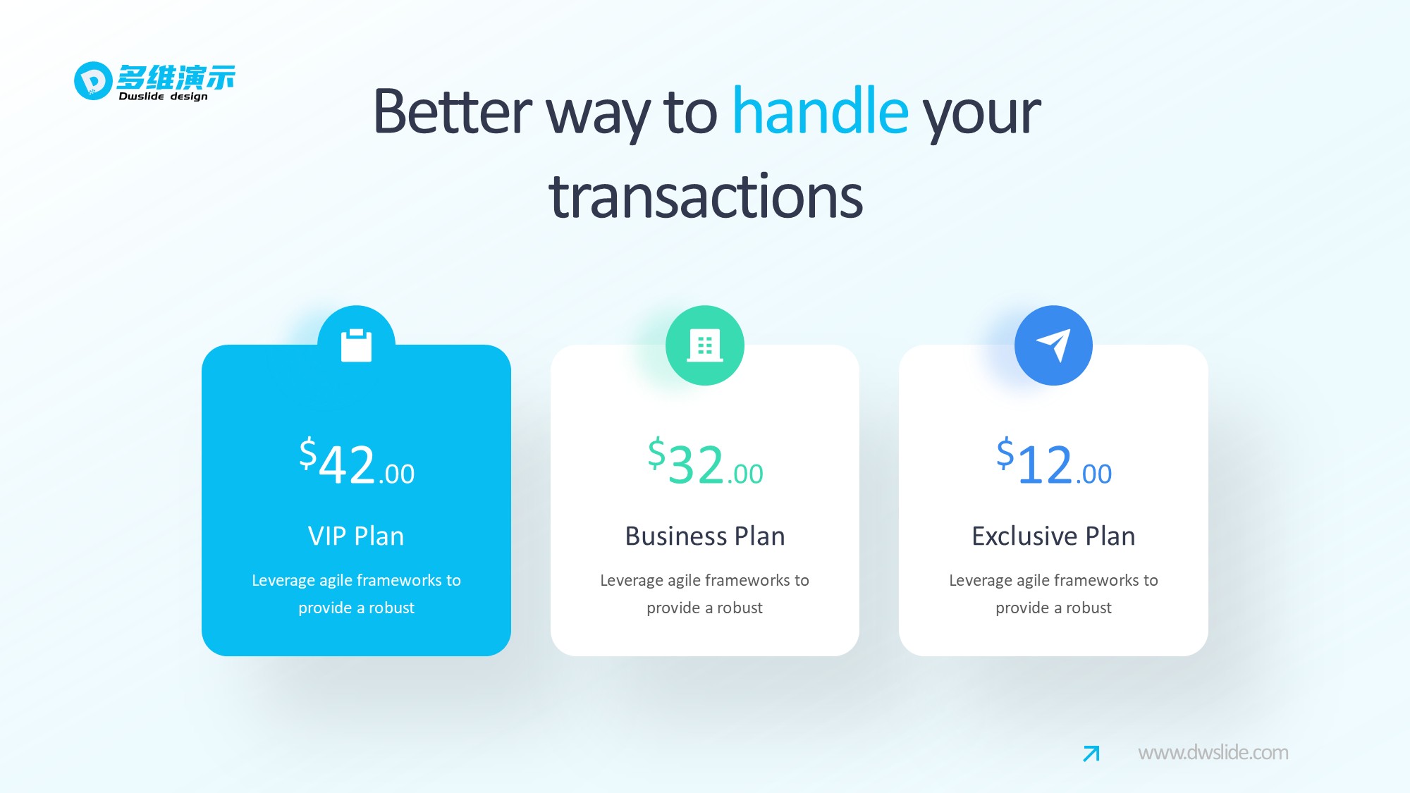 价格信息图示PPT模板