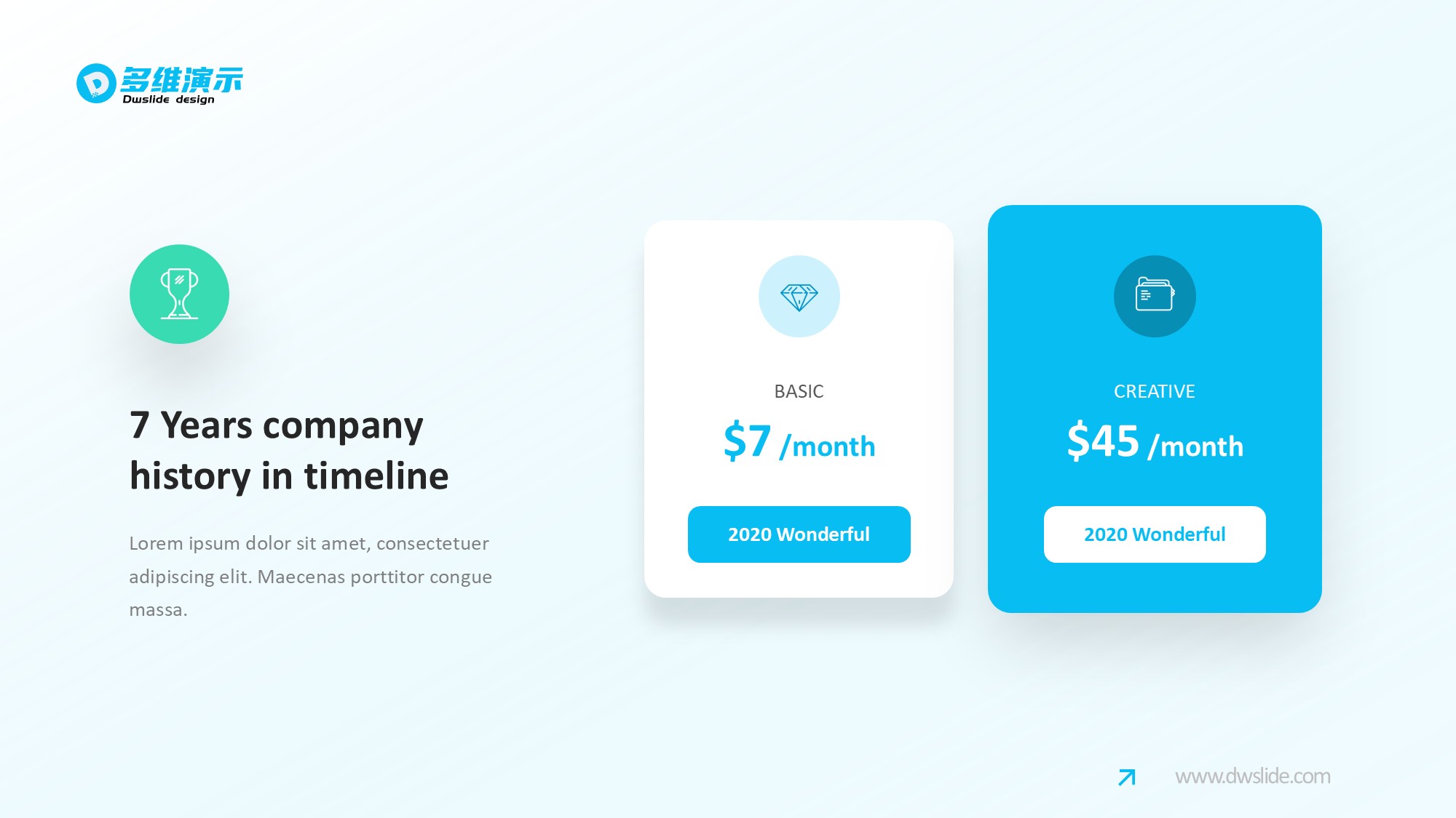 价格信息图示PPT模板