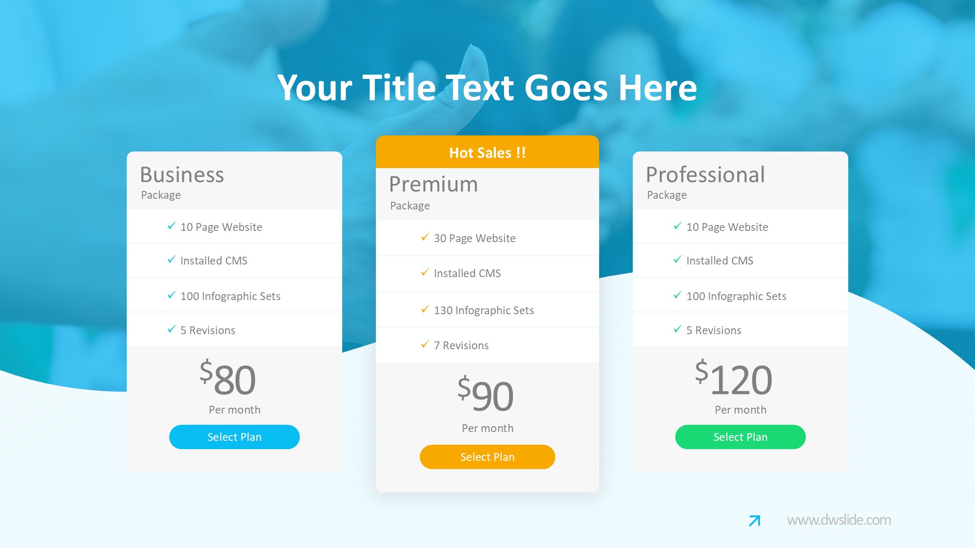 价格信息图示PPT模板