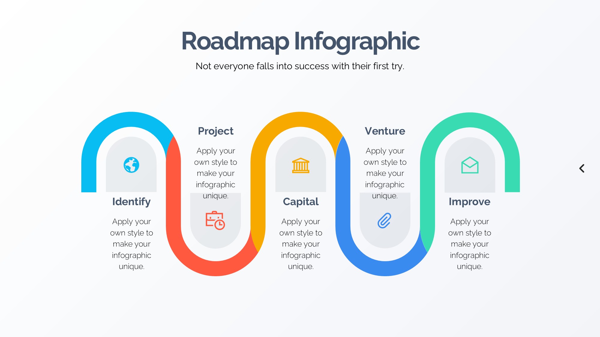 路线道路信息图示PPT模板