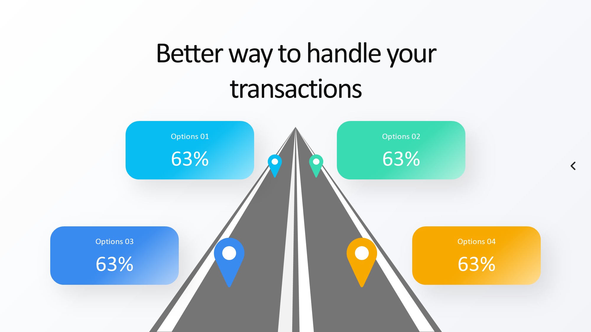路线道路信息图示PPT模板