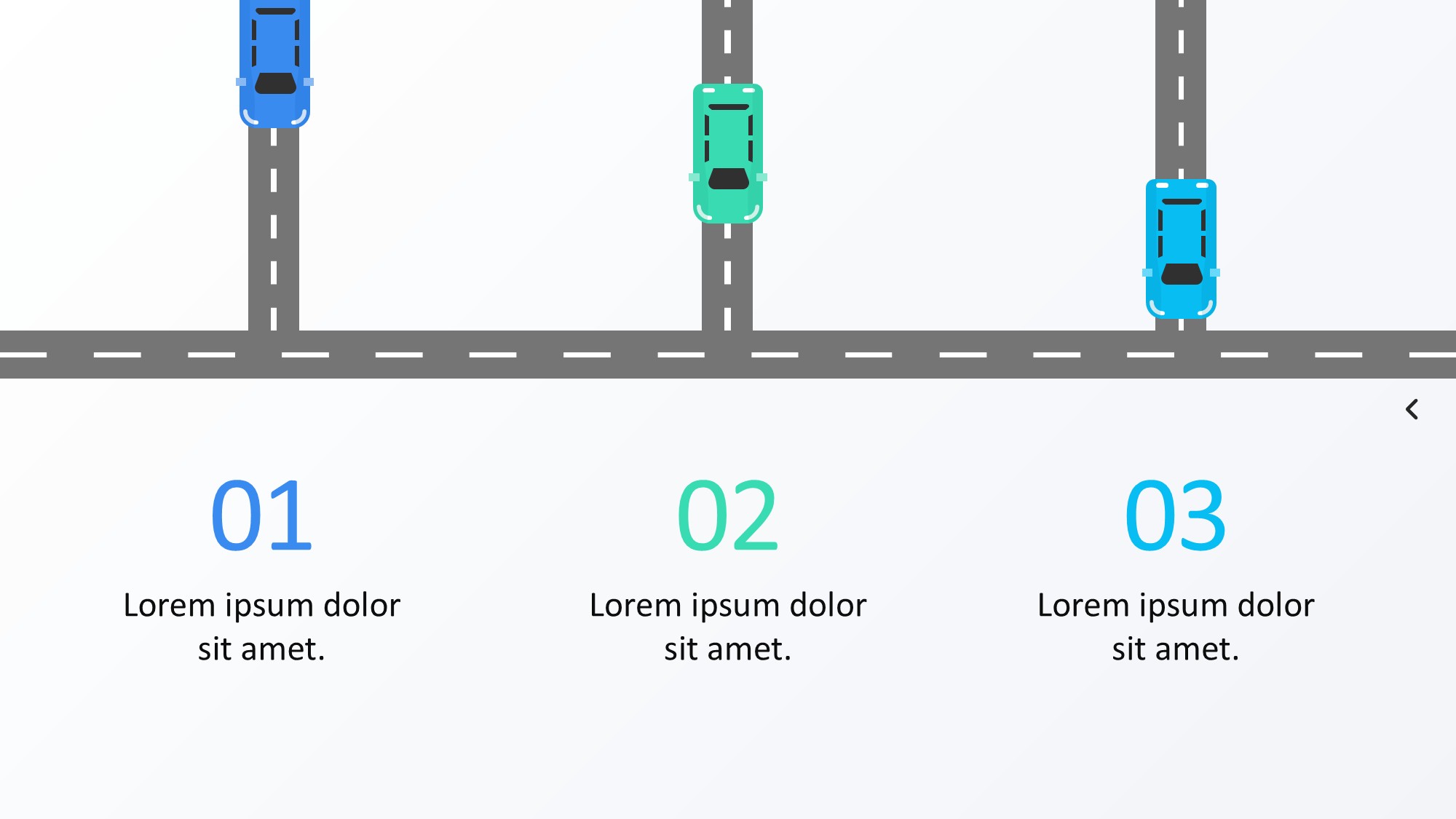 路线道路信息图示PPT模板