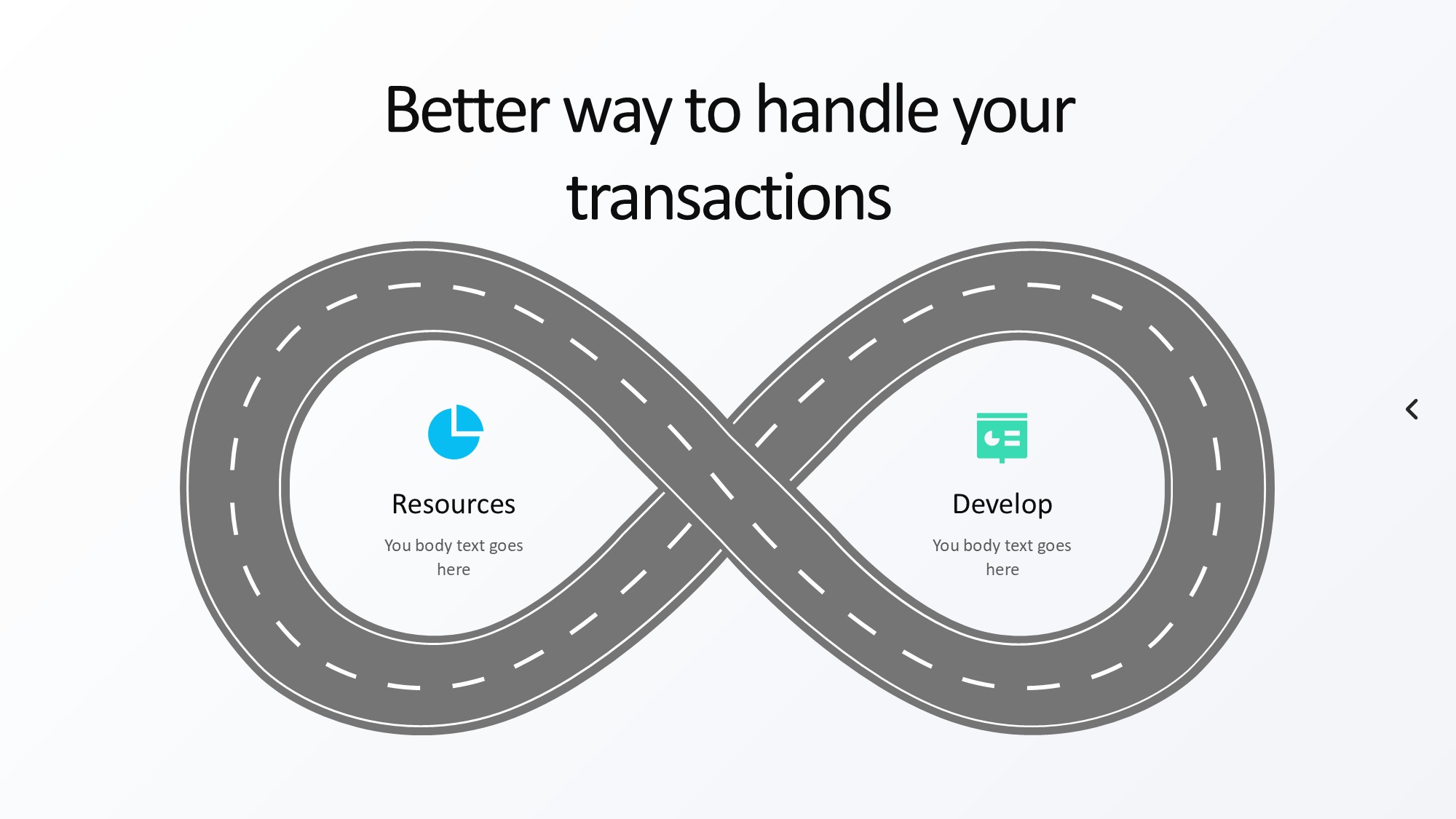 路线道路信息图示PPT模板