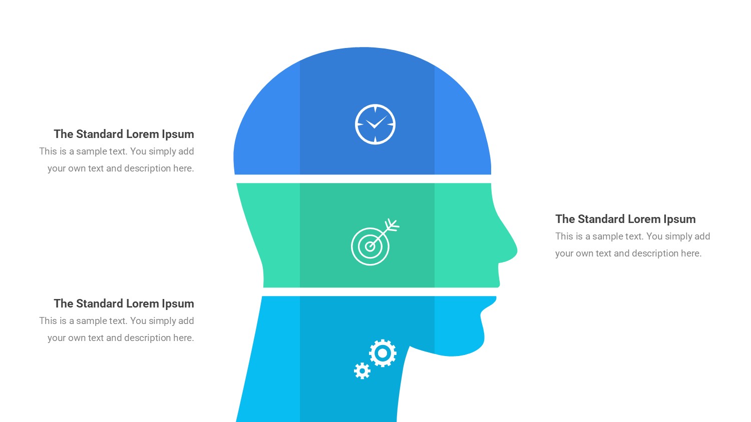 大脑信息图示PPT模板