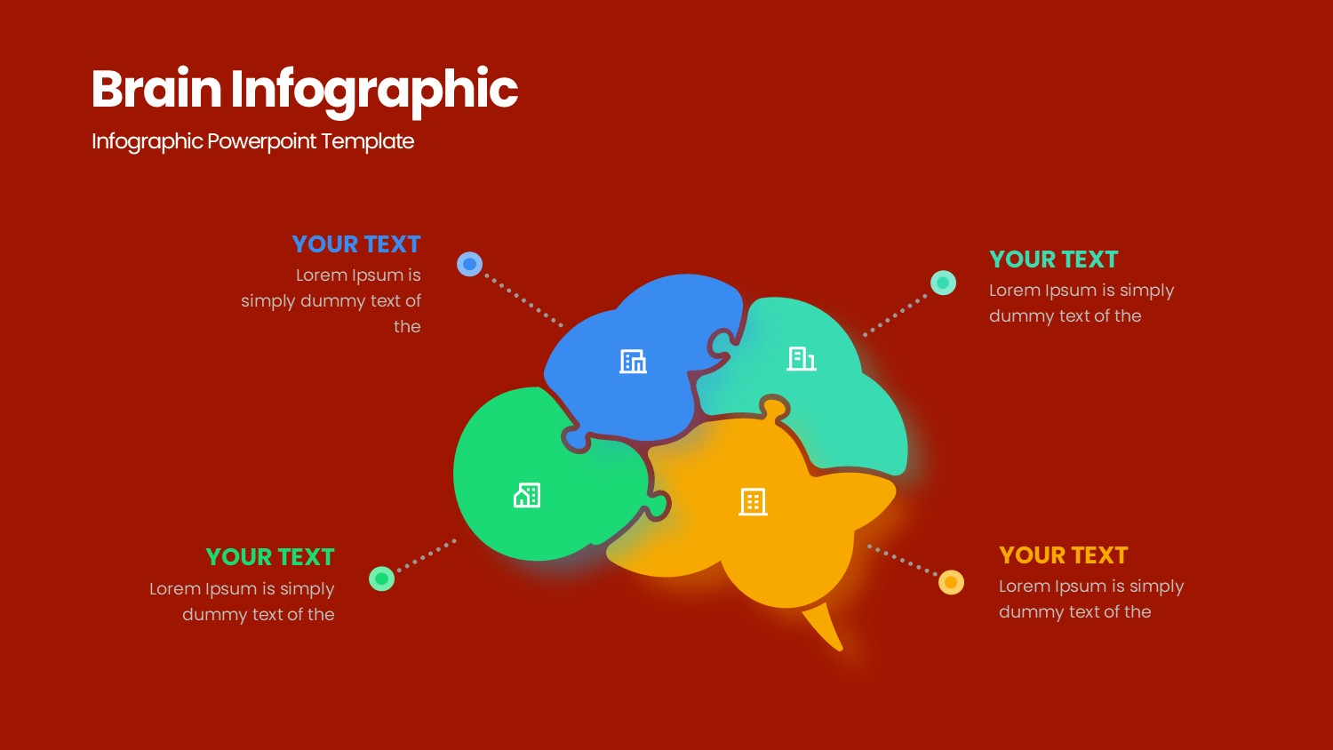 大脑信息图示PPT模板