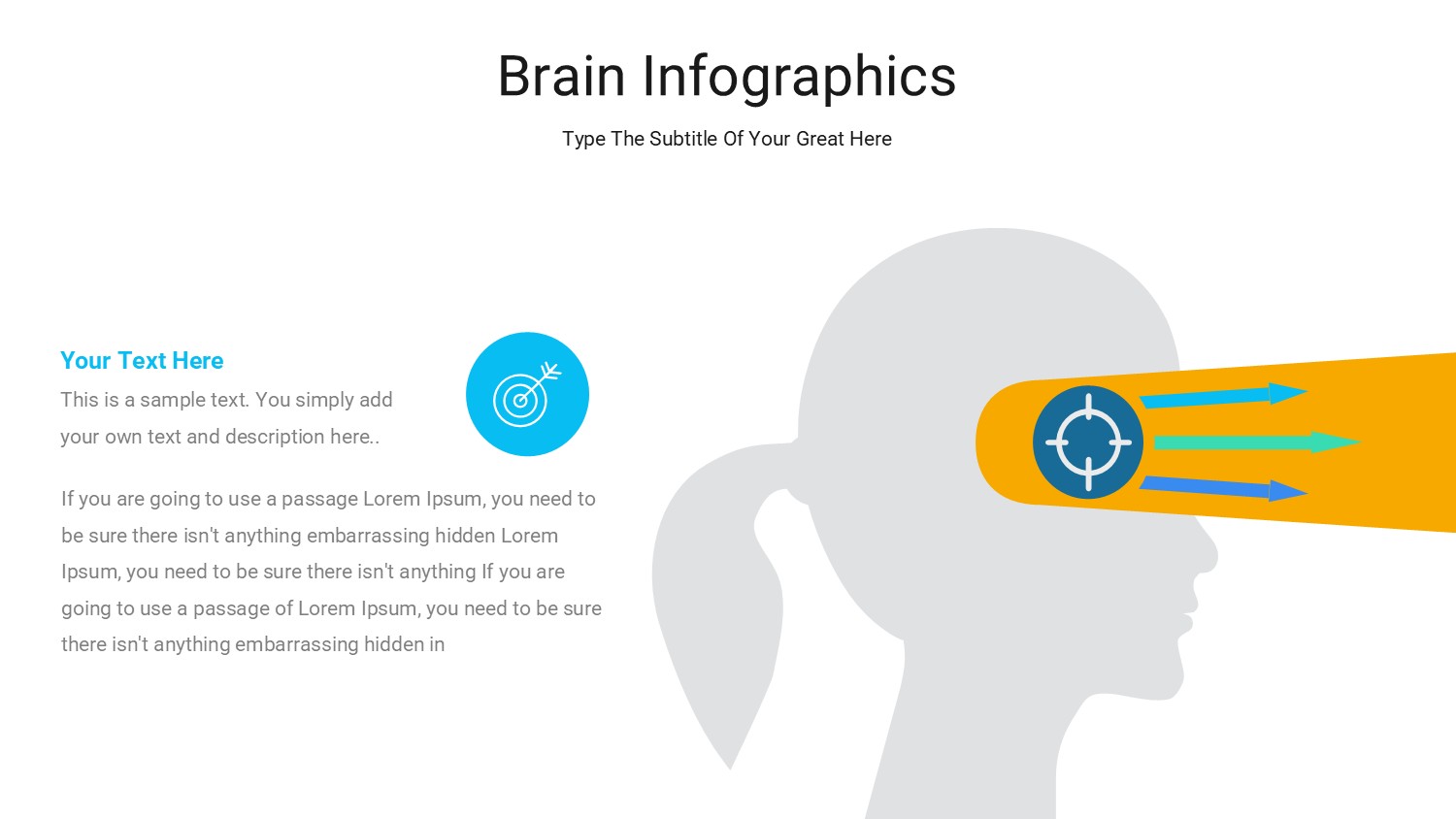 大脑信息图示PPT模板