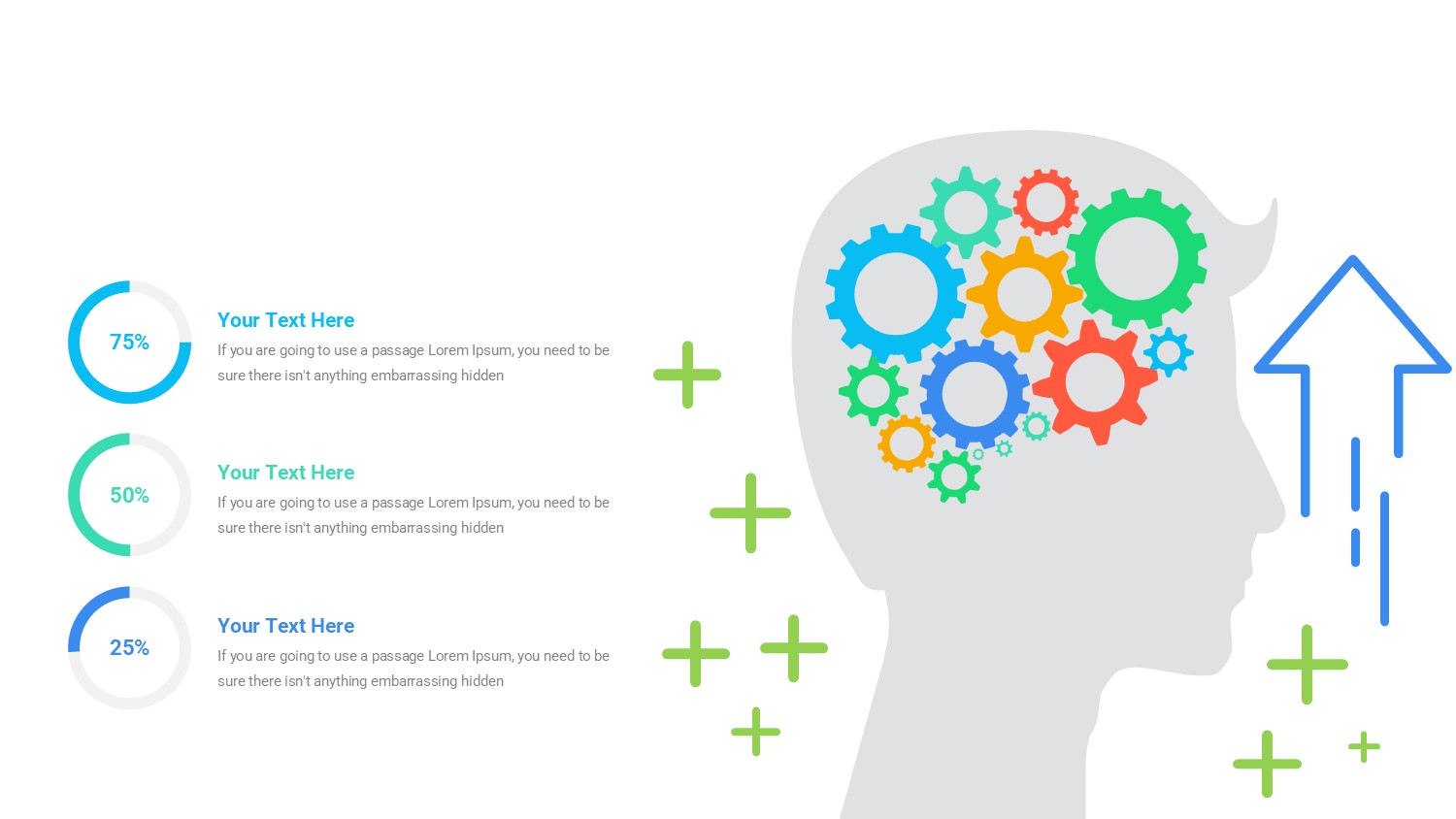 大脑信息图示PPT模板