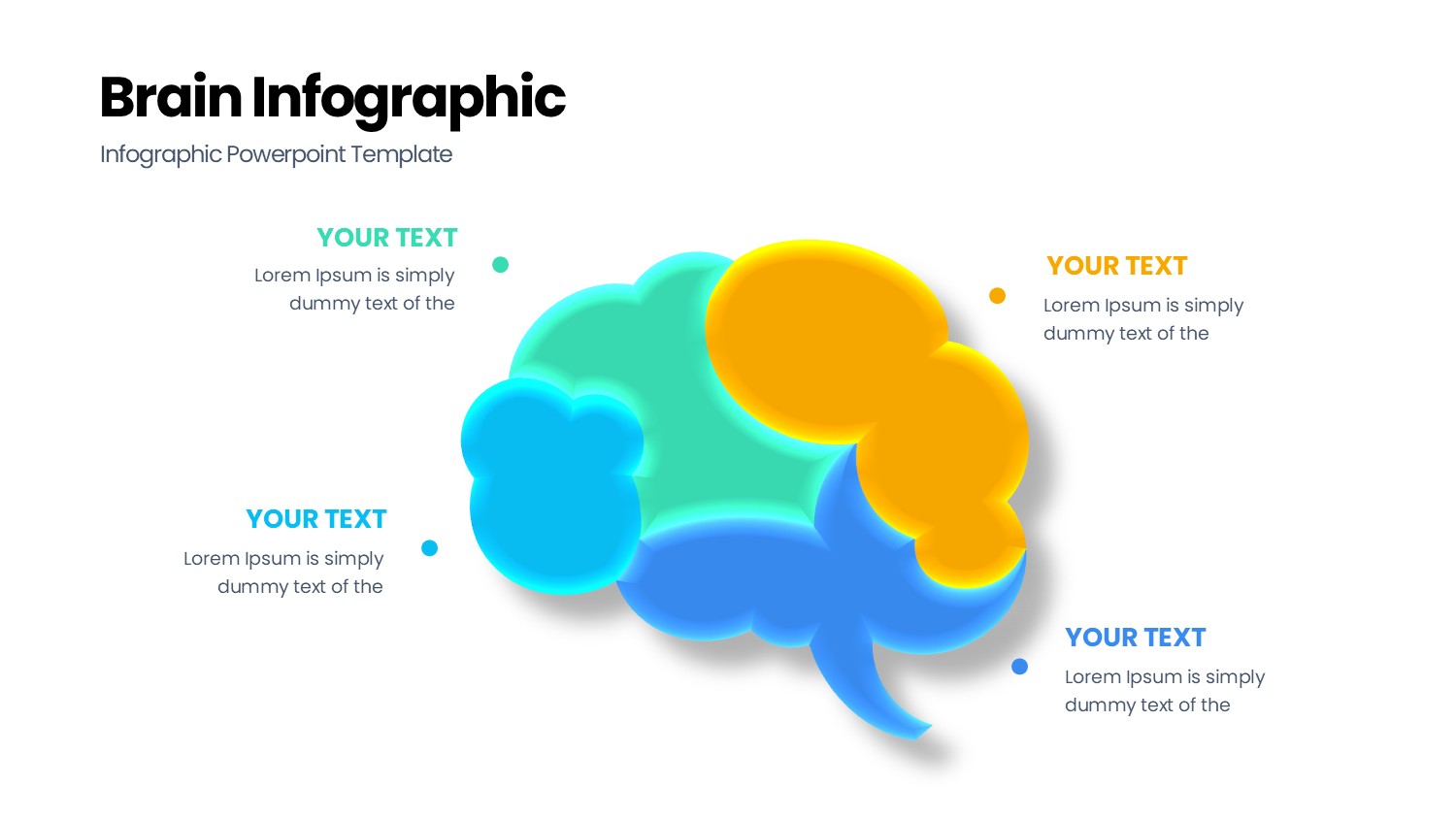 大脑信息图示PPT模板