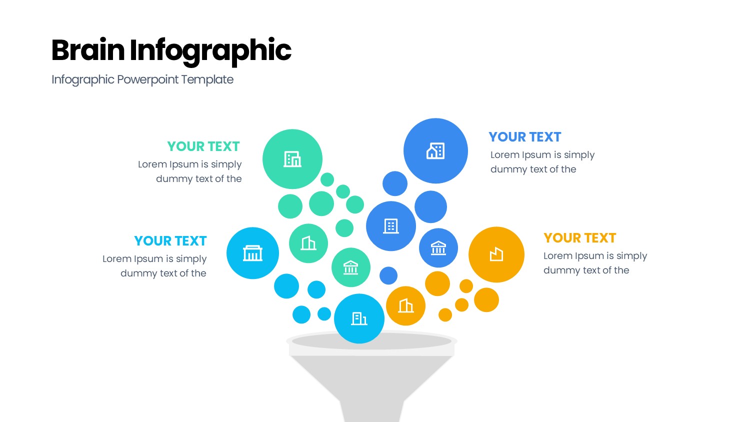 大脑信息图示PPT模板